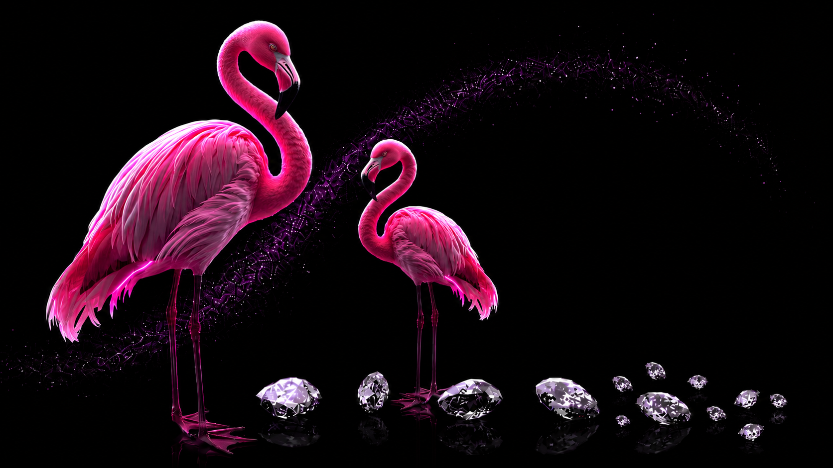tsgabrielle® • For Henne • Flamant Rose • linne • svart