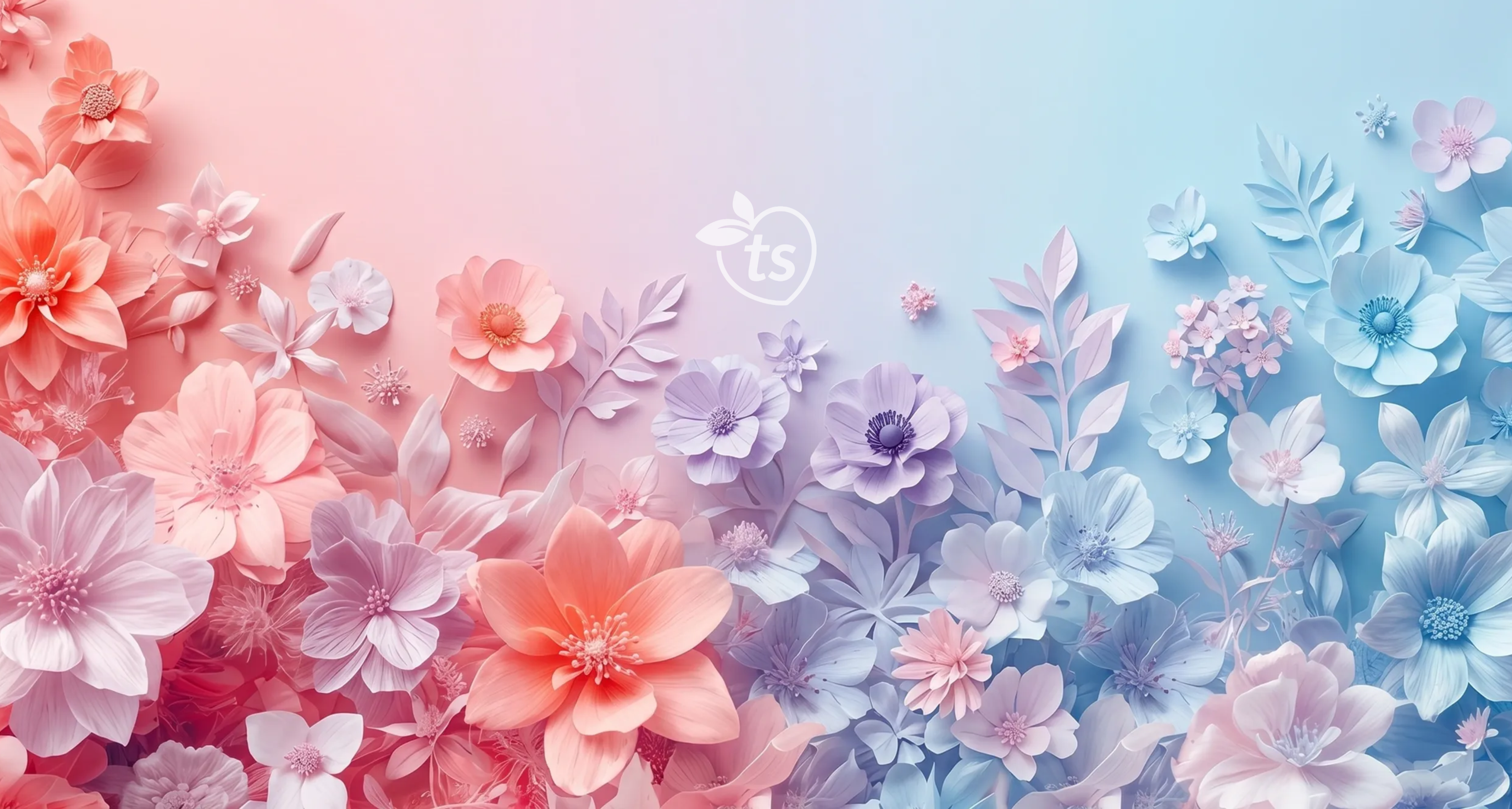 JournalBook® by tsgabrielle® • TransFLOWer • Inbunden anteckningsbok • Vit