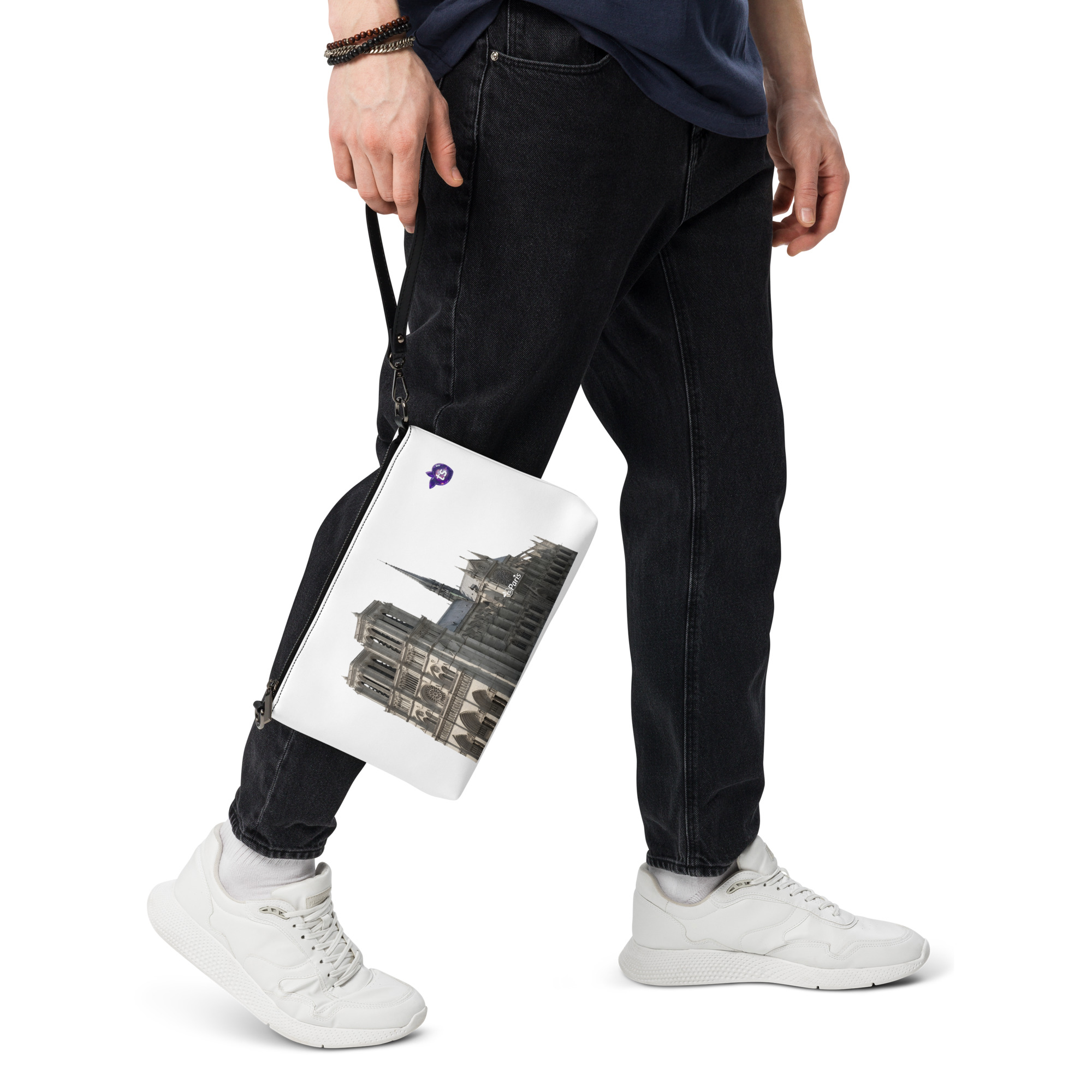 tsgabrielle® • Paris - Notre-Dame Cathedral • Crossbodyväska • Vit • 11″ × 8″ - View 10