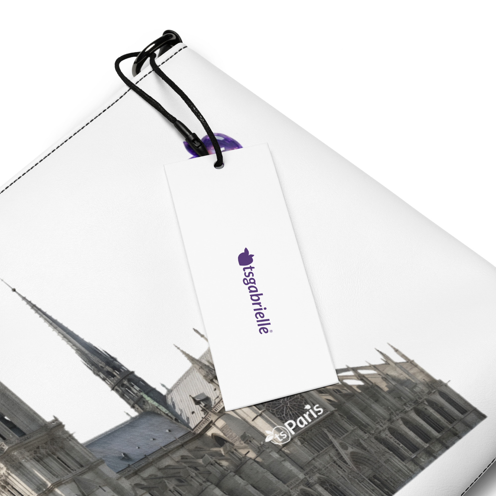 tsgabrielle® • Paris - Notre-Dame Cathedral • Crossbodyväska • Vit • 11″ × 8″ - View 6