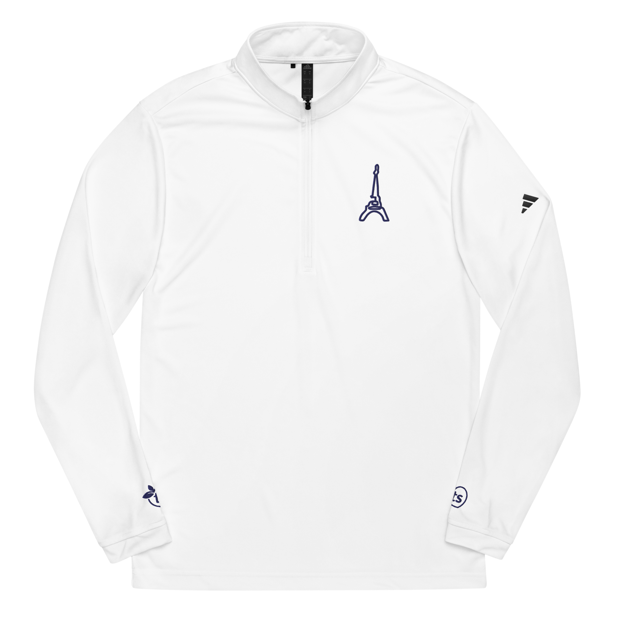 adidas® by tsgabrielle® • Men's • Paris - La Tour Eiffel • Quarter-zip tröja • Vit