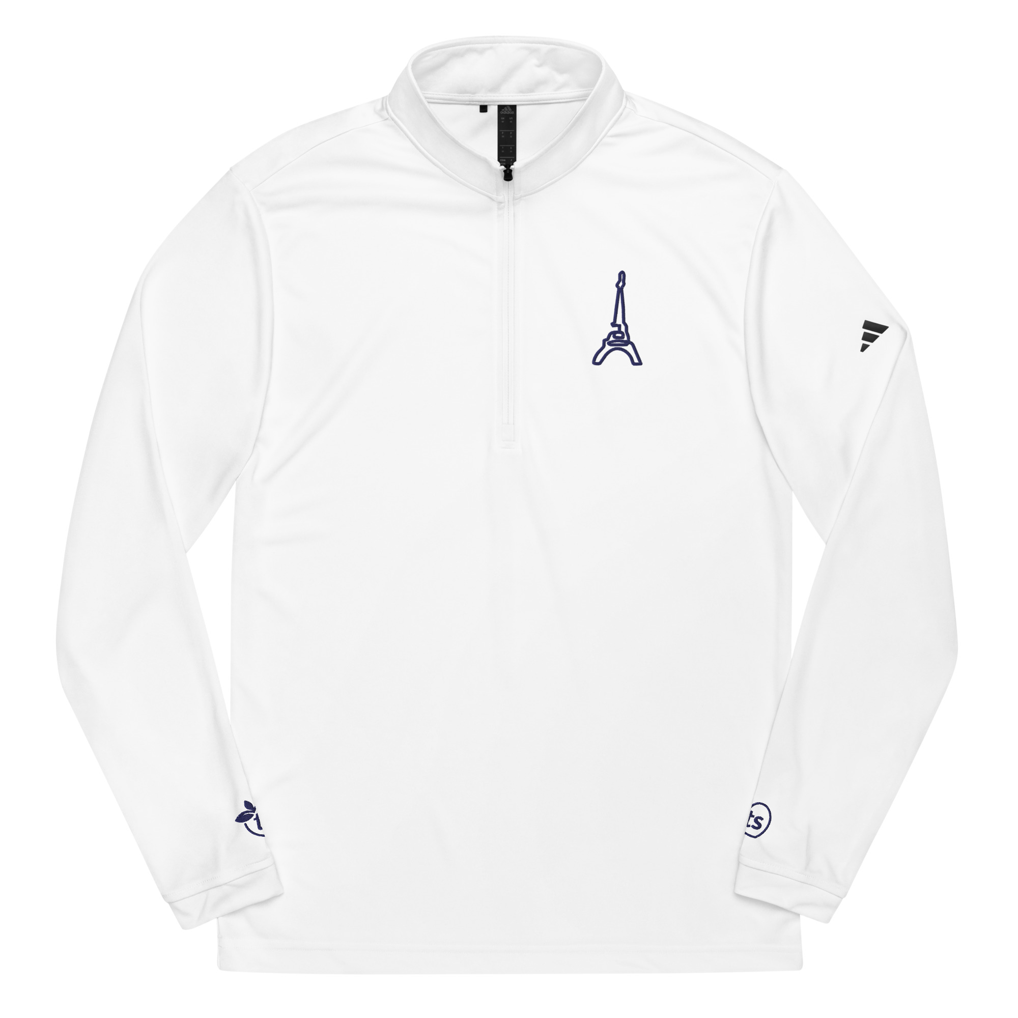 adidas® by tsgabrielle® • Men's • Paris - La Tour Eiffel • Quarter-zip tröja • Vit