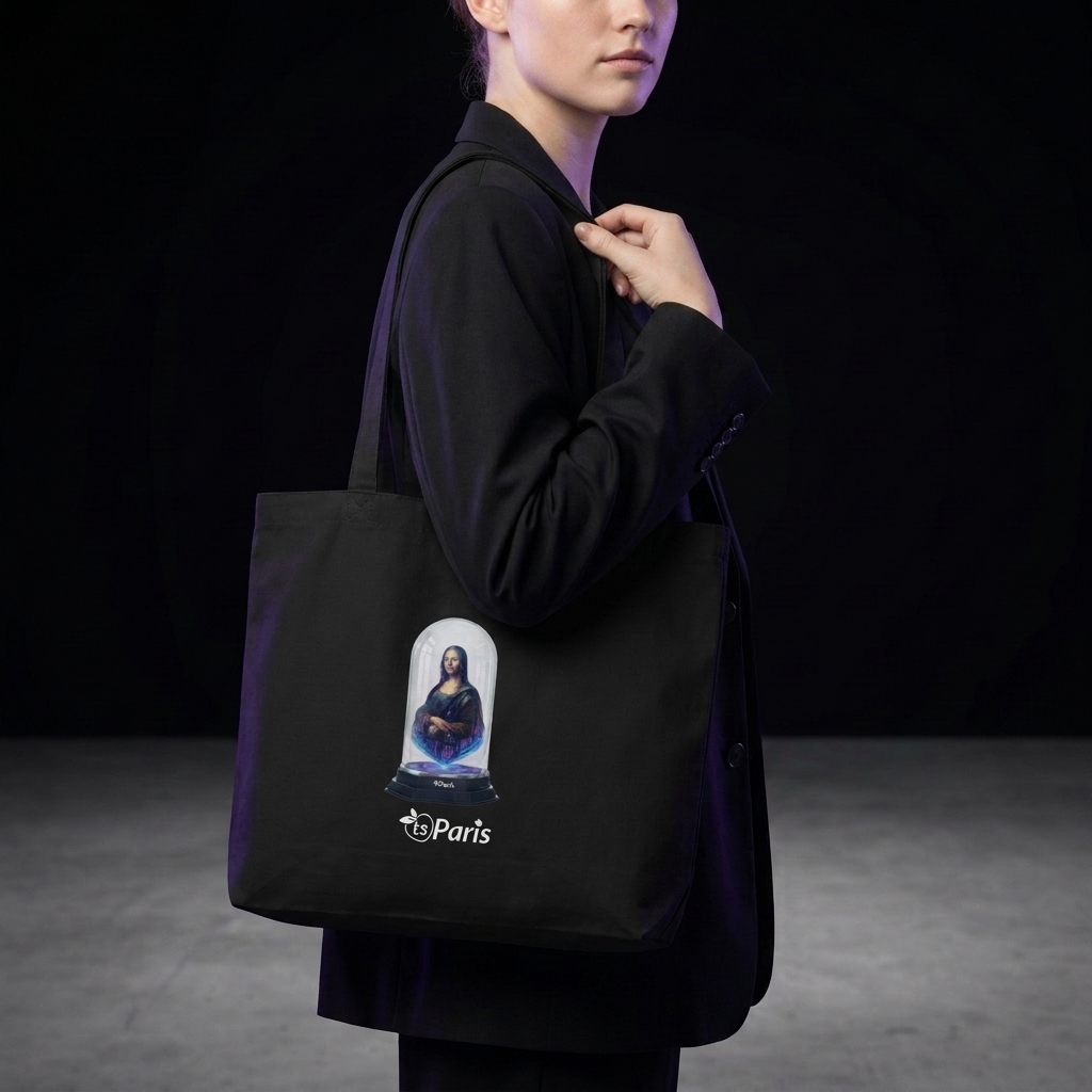 tsgabrielle® • Paris - Da Vinci • Large tote bag • svart • Cotton Organic - View 8
