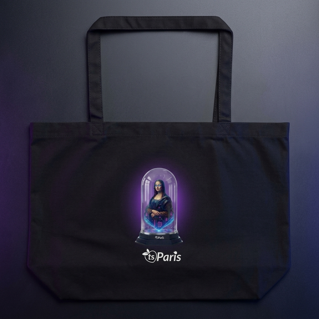 tsgabrielle® • Paris - Da Vinci • Large tote bag • svart • Cotton Organic - View 10