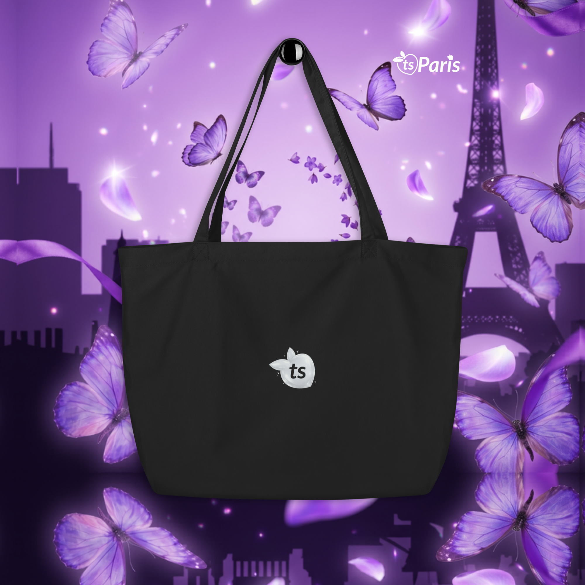 tsgabrielle® • Paris - Da Vinci • Large tote bag • svart • Cotton Organic - View 13