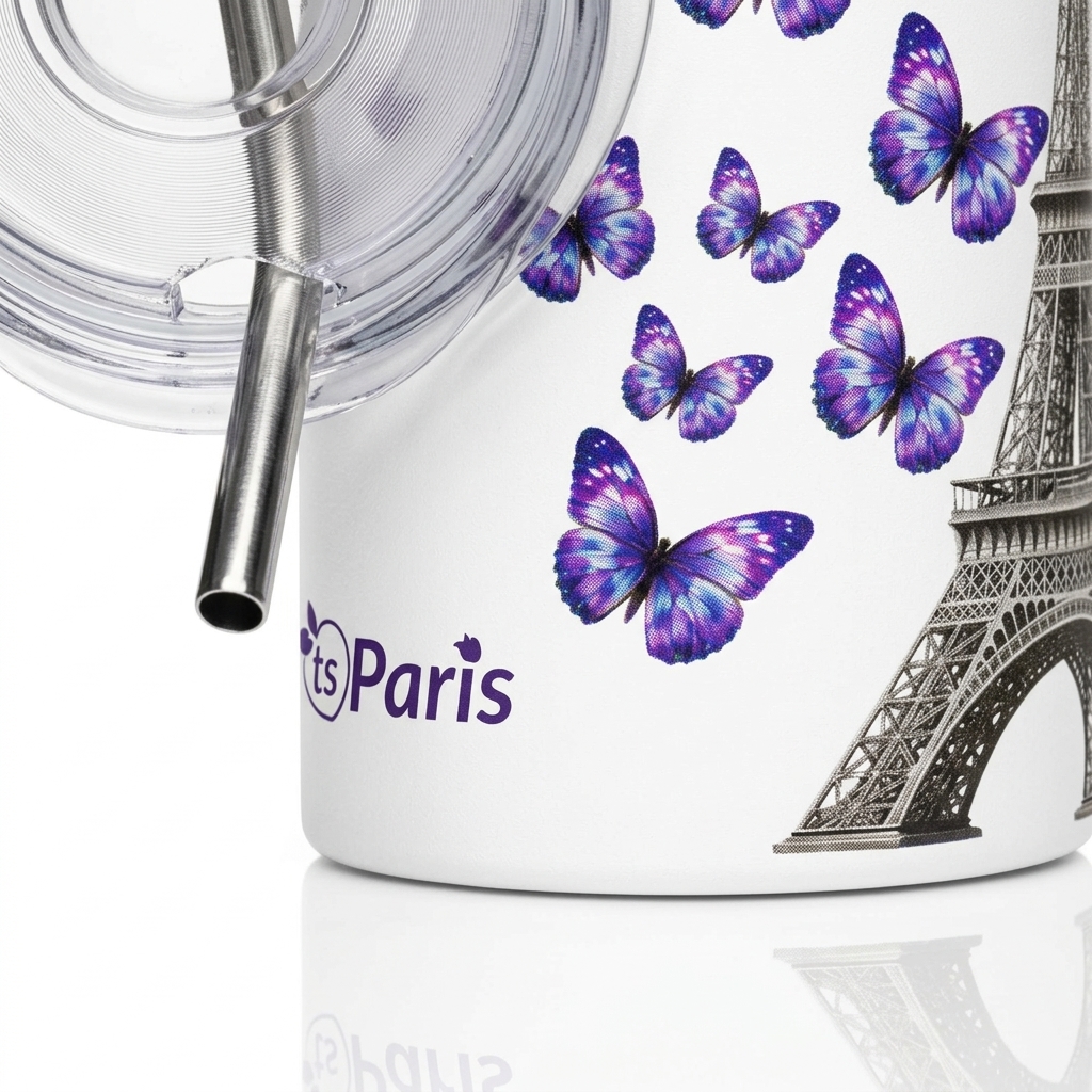 tsgabrielle® • Hem & Liv • Paris - Eiffeltornet • Tumbler • Rostfritt stål • Vit • 20 oz - White - View 6