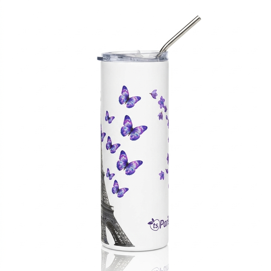 tsgabrielle® • Hem & Liv • Paris - Eiffeltornet • Tumbler • Rostfritt stål • Vit • 20 oz - White - View 7