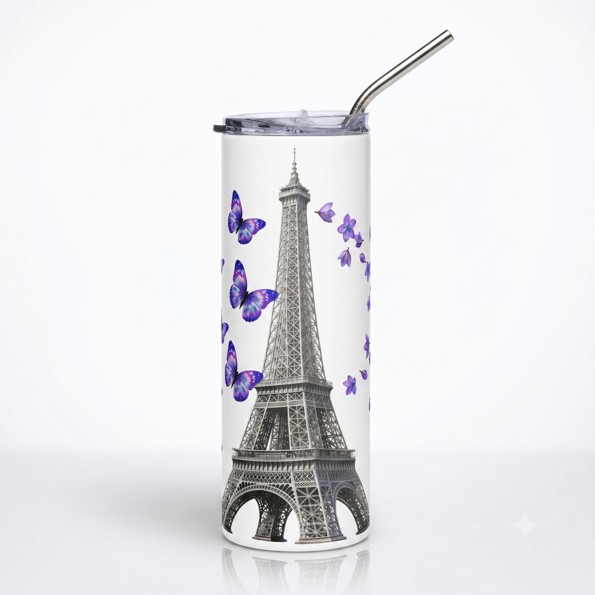 tsgabrielle® • Paris - La Tour Eiffel • tumbler • Stainless Steel • vit • 20 oz