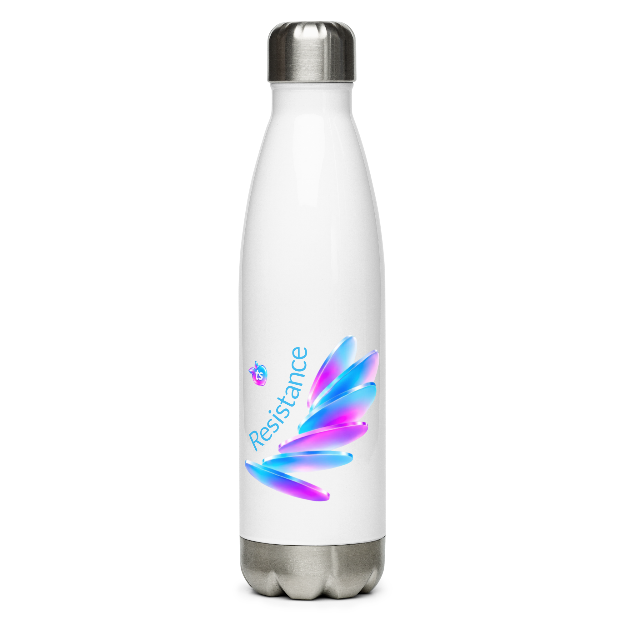 tsgabrielle® • Pride 26 • Vattenflaska • Vit • Rostfritt Stål • 17 oz