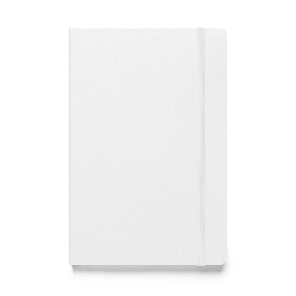 JournalBook® by tsgabrielle® • TransFLOWer • Hardcover Bound Notebook • White