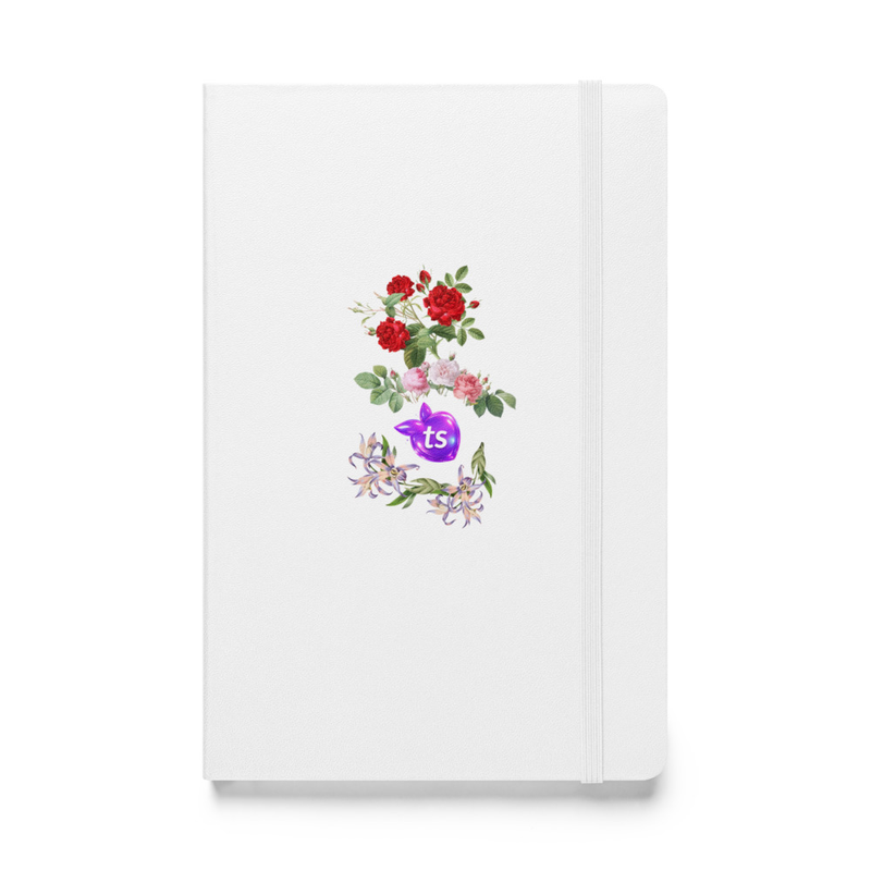 JournalBook® by tsgabrielle® • TransFLOWer • Inbunden anteckningsbok • Vit