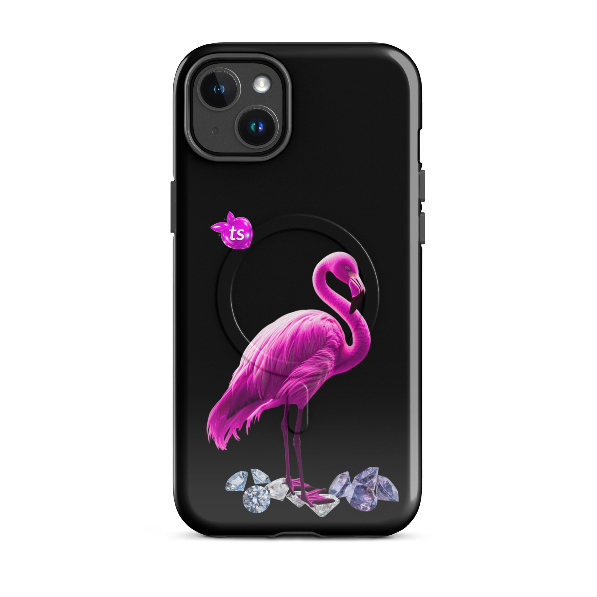 tsgabrielle® • Flamant Rose • Tough Case Compatible with iPhone® • MagSafe® • Latest Models