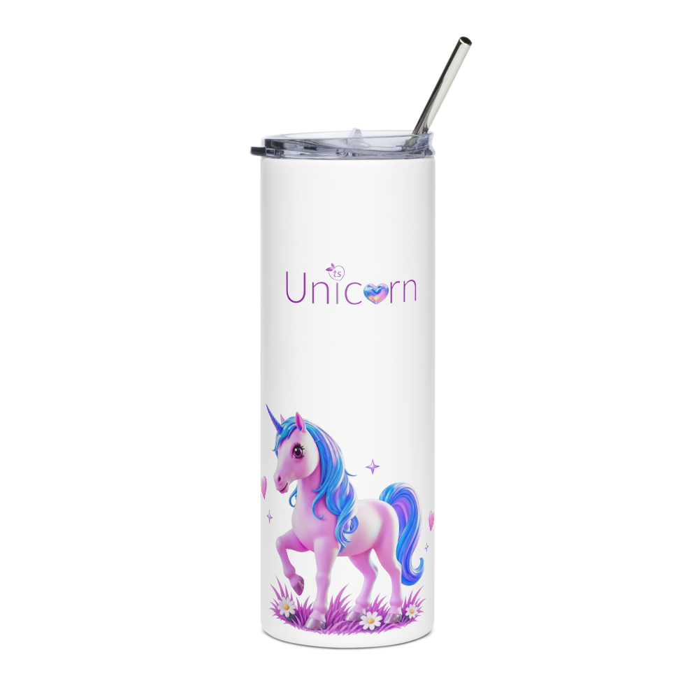 tsgabrielle® • Unicorn - Seraphina • Tumbler • Rostfritt stål • Vit • 20 oz