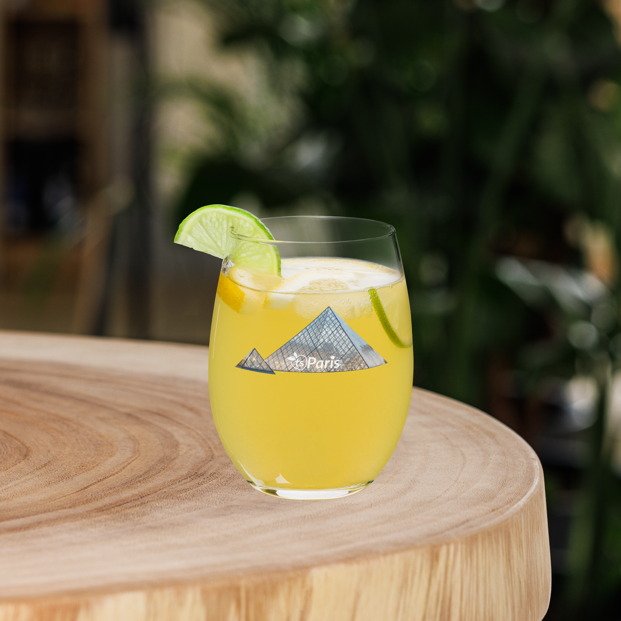 tsgabrielle® • Paris – Louvren pyramid • Stamlöst vinglas • 15 oz - View 7