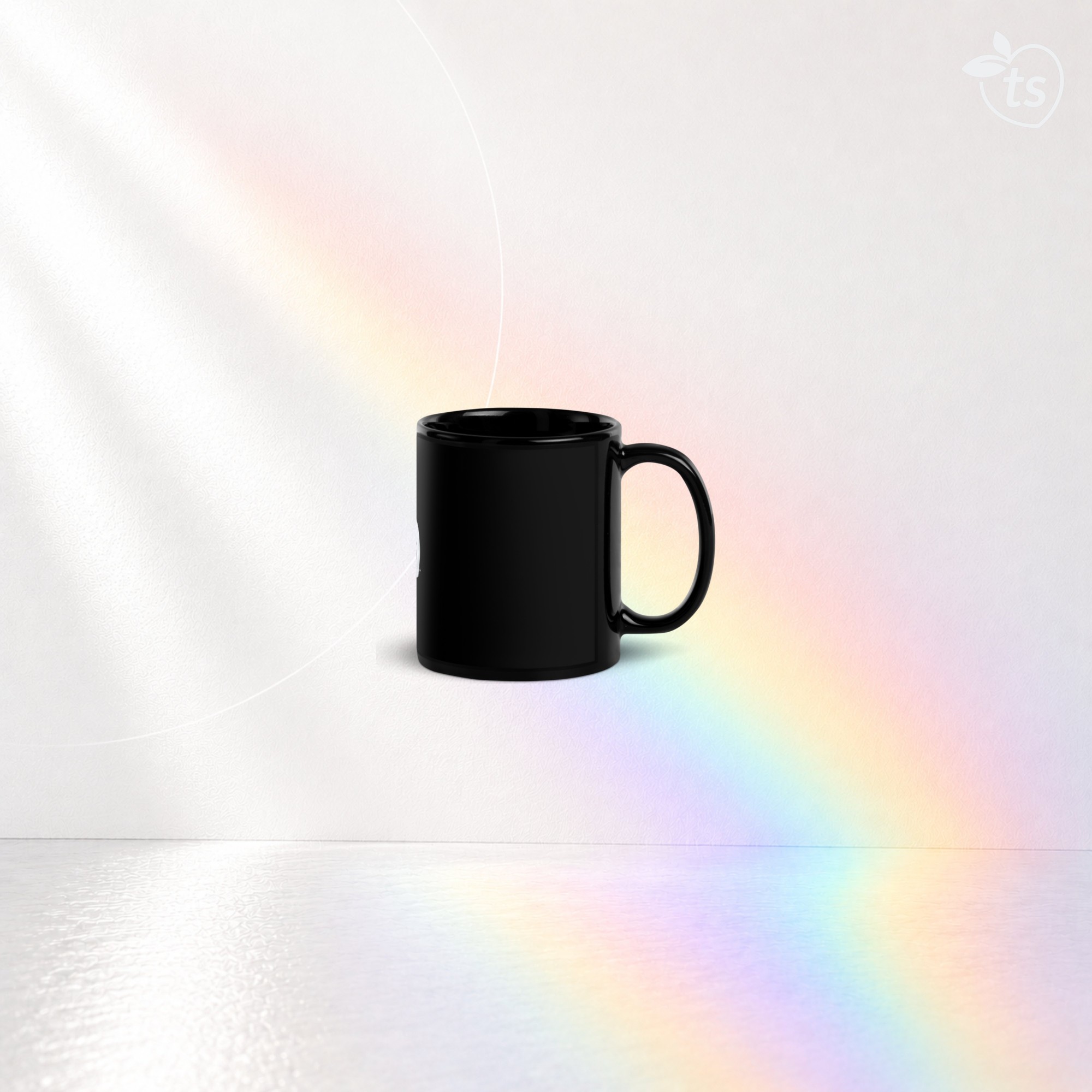 tsgabrielle® • Glossy mugg • svart • keramik • 2 Sizes
