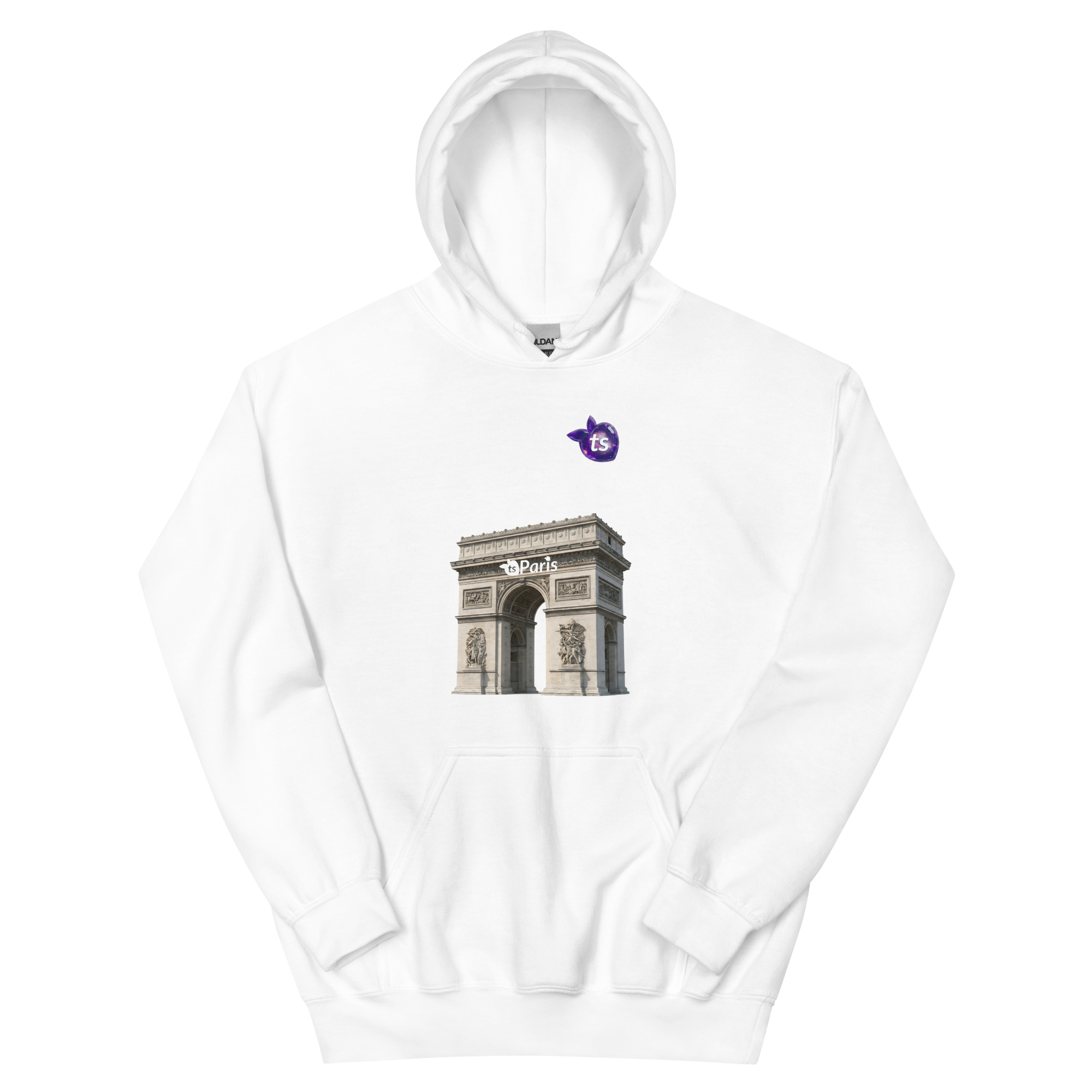 tsgabrielle® • For Honom• Paris - Arc de Triomphe • hoodie • vit