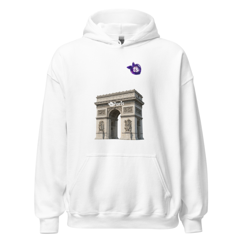 tsgabrielle® • For Honom• Paris - Arc de Triomphe • hoodie • vit