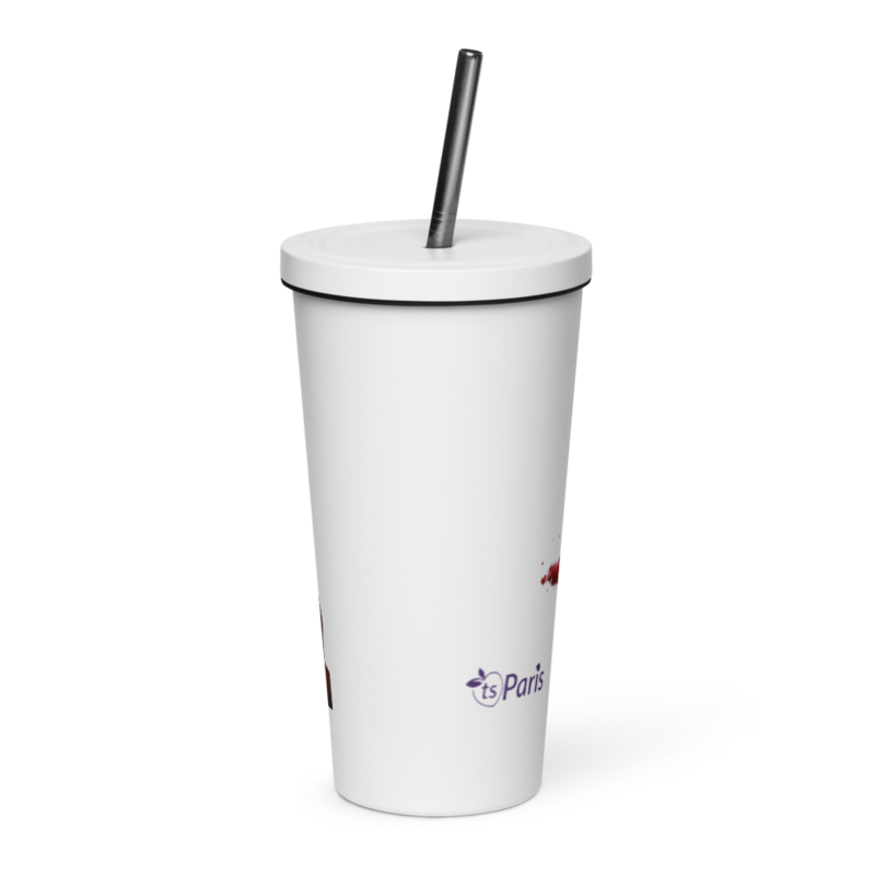 tsgabrielle® • Paris - Napoleon Bonaparte • tumbler • Stainless Steel • vit • 20 oz
