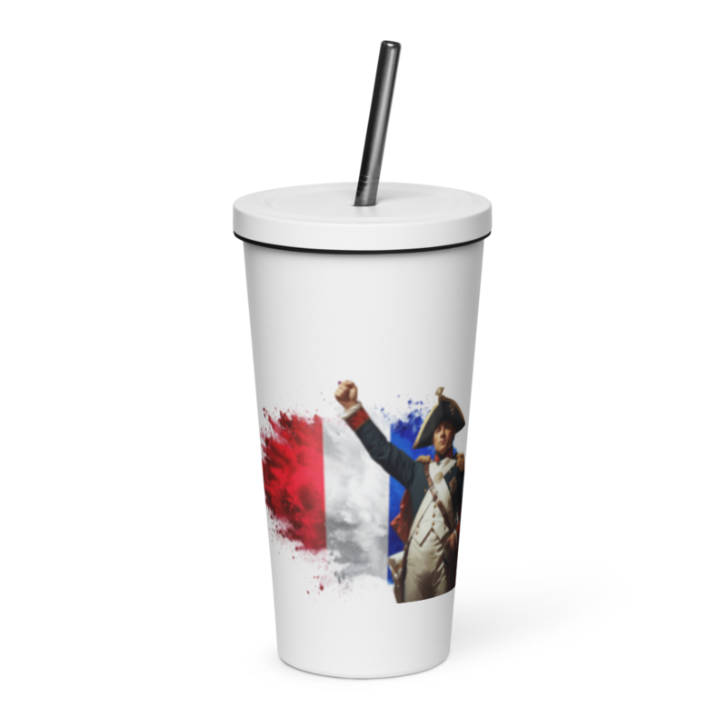 tsgabrielle® • Paris - Napoleon Bonaparte • tumbler • Stainless Steel • vit • 20 oz