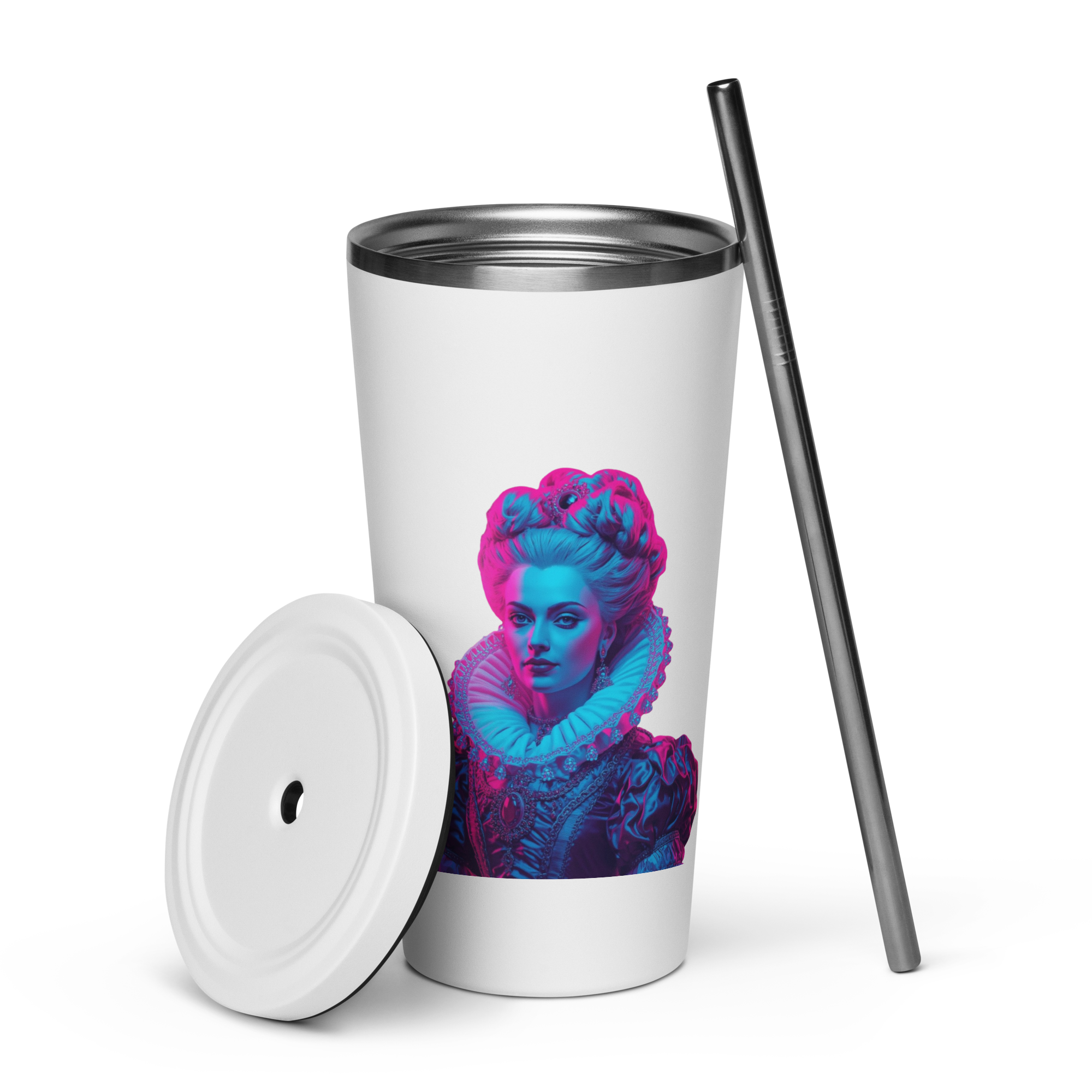 tsgabrielle® • Paris - Marie Antoinette • Tumbler • Rostfritt stål • Vit • 20 oz - View 5