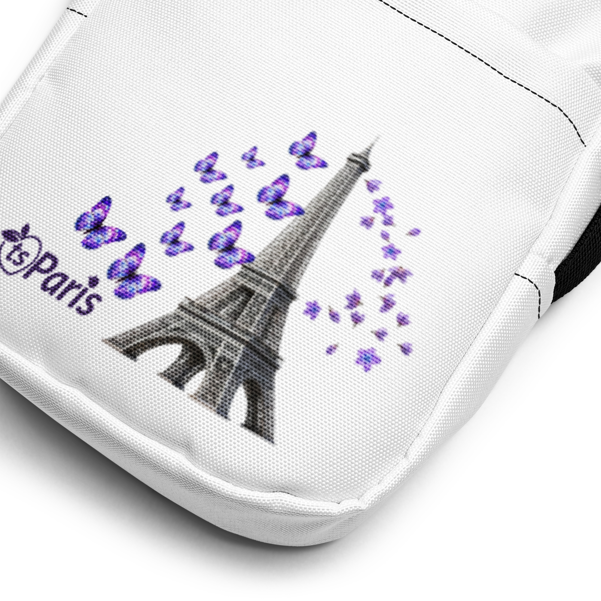 tsgabrielle® • Paris - La Tour Eiffel • Utility crossbodyvaska • vit - View 6