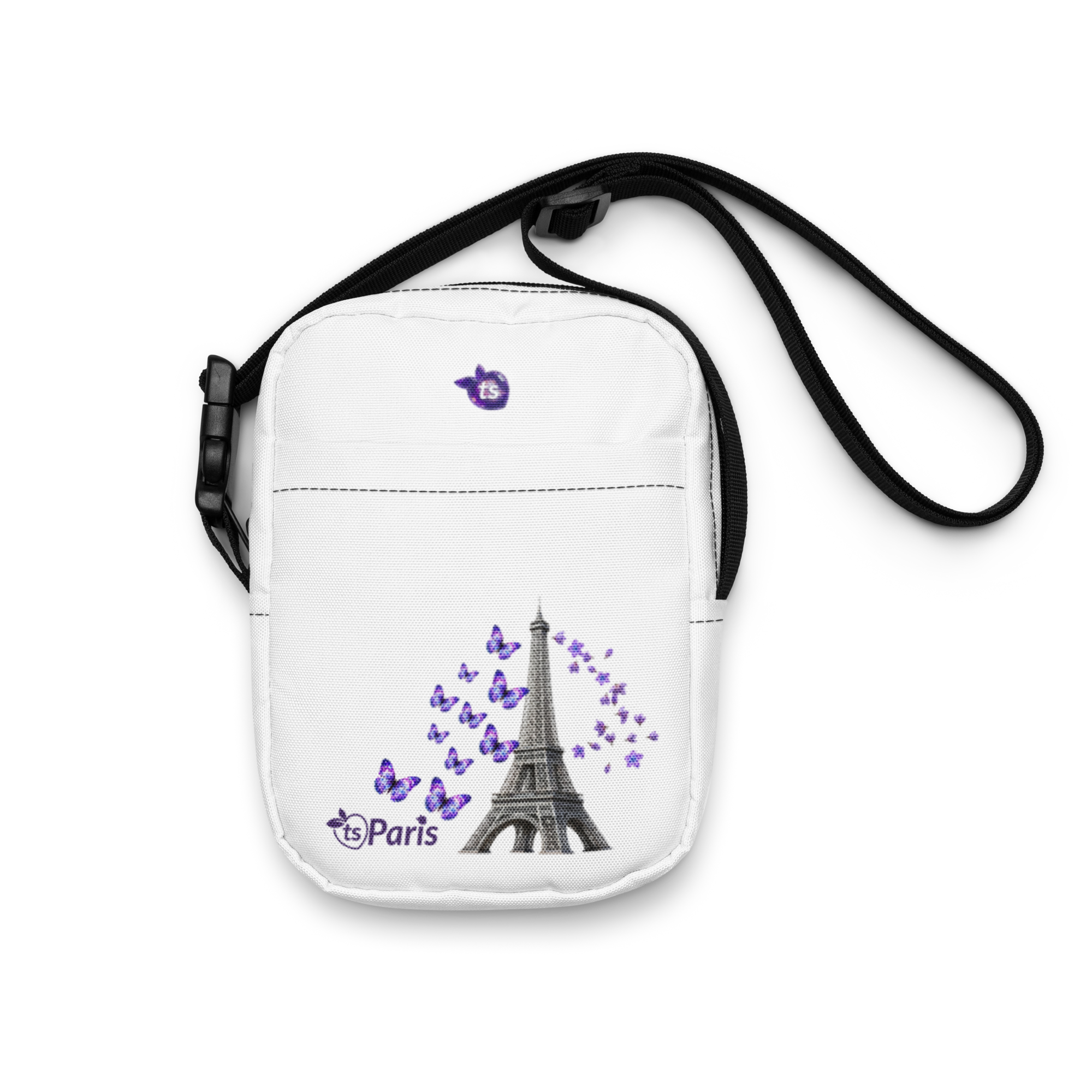 tsgabrielle® • Paris - La Tour Eiffel • Utility crossbodyvaska • vit - View 8
