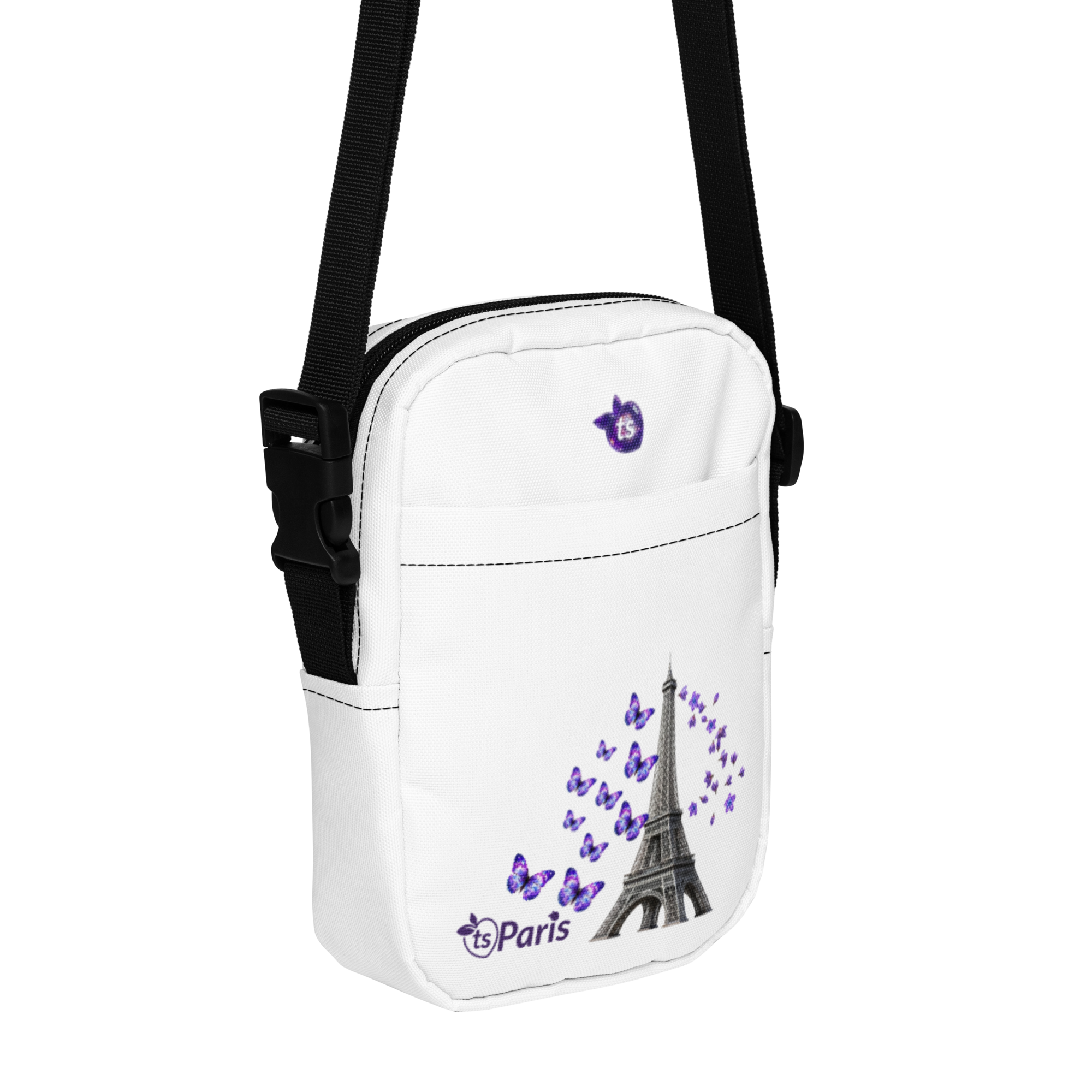 tsgabrielle® • Paris - La Tour Eiffel • Utility crossbodyvaska • vit - View 10