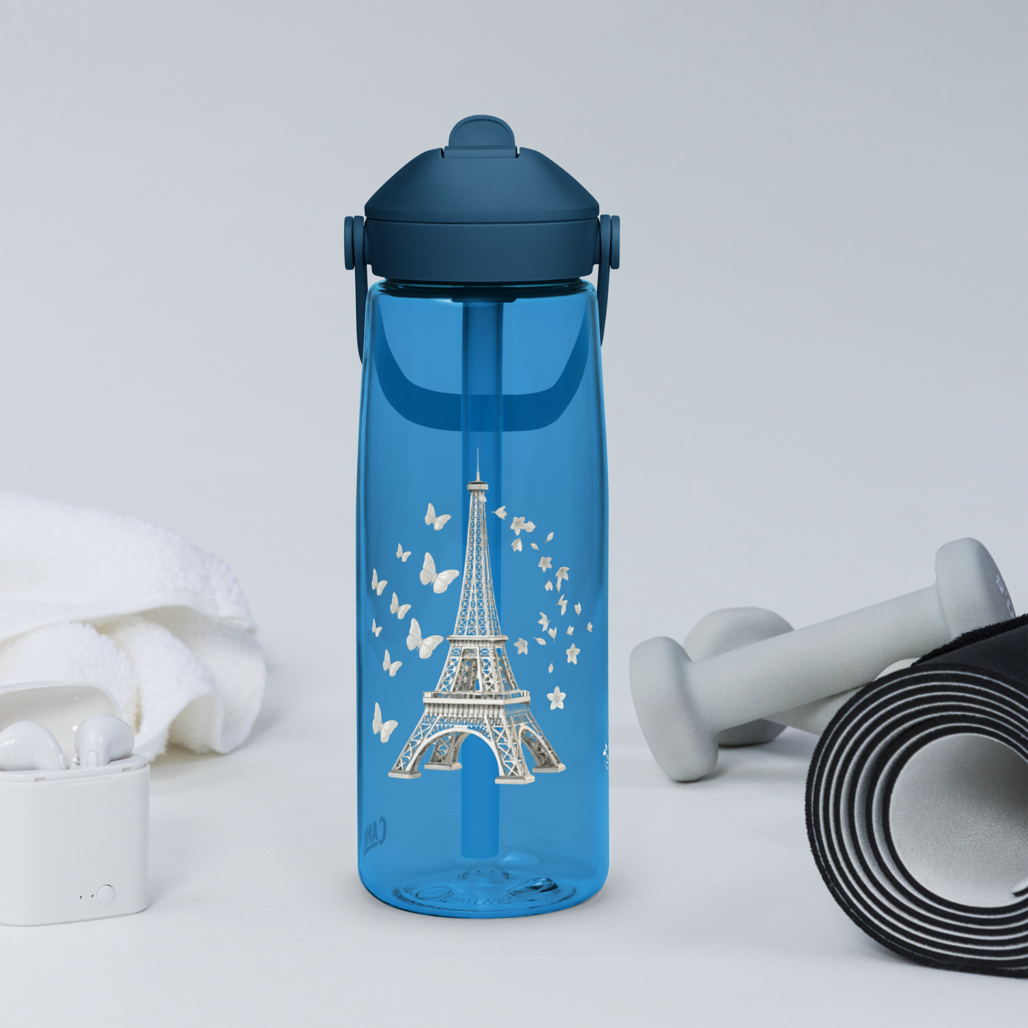CamelBak® Eddy® by tsgabrielle® • Paris - La Tour Eiffel • Sportvattenflaska • Flip Straw • 3 färger • 25 oz