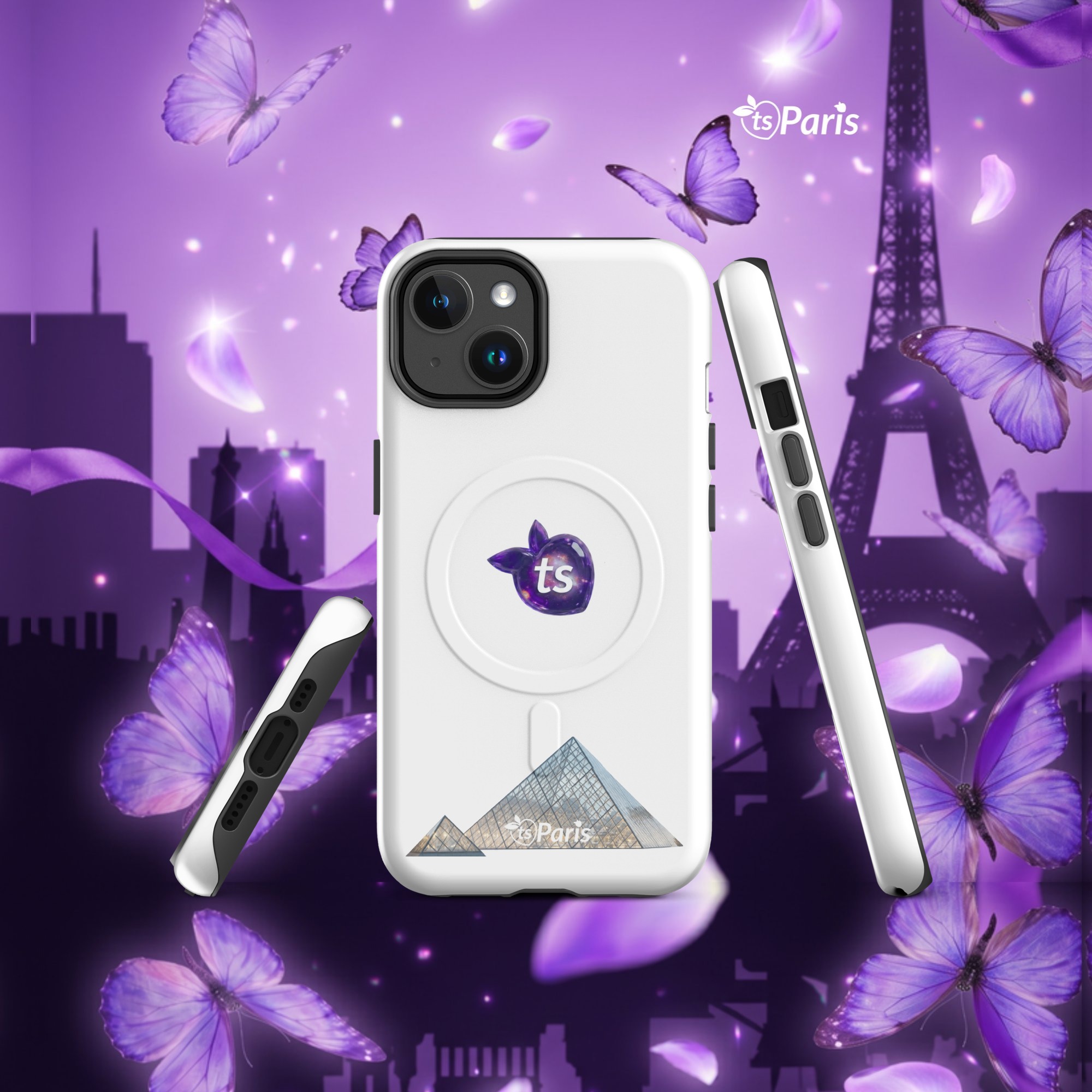 tsgabrielle® • Paris - The Louvre Pyramid • Tåligt skal • MagSafe® • Compatible with iPhone® • Senaste modellerna - Glossy - View 5