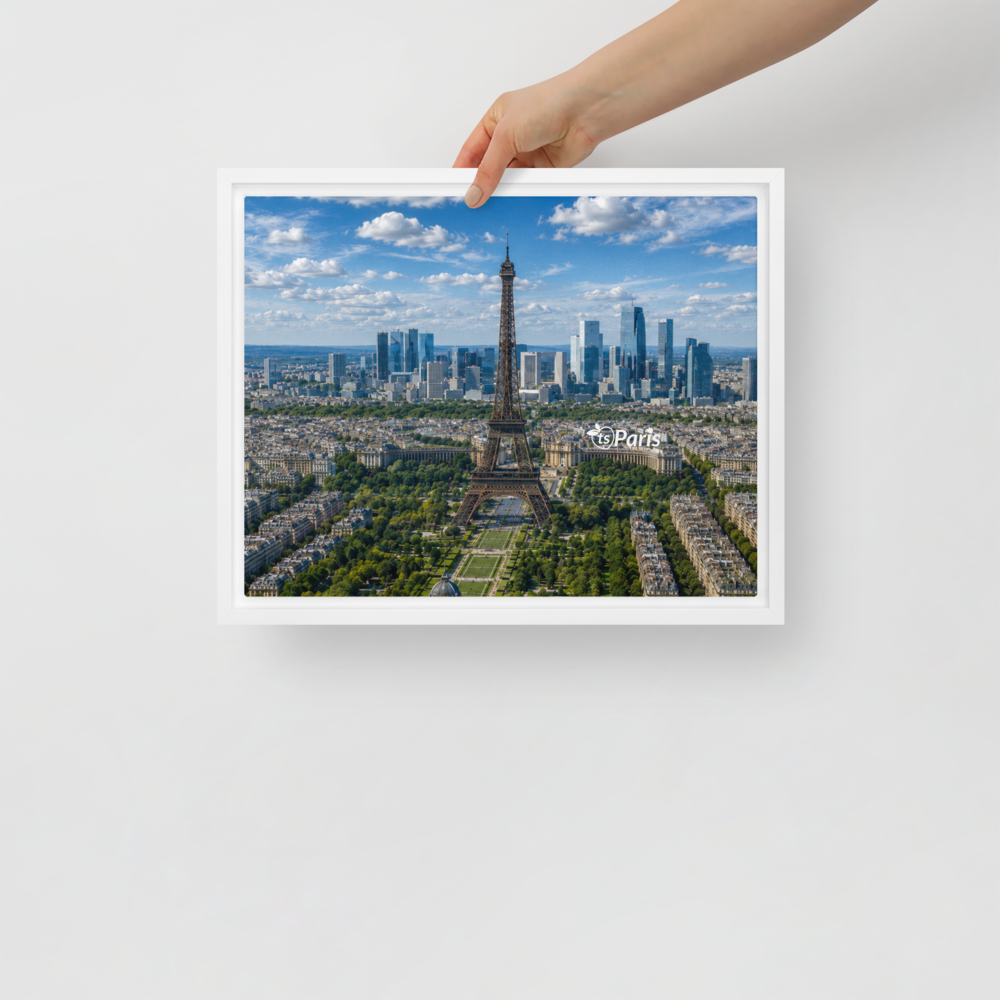tsgabrielle® • Paris - La Tour Eiffel • inramad canvas • 11" x 14" - View 2