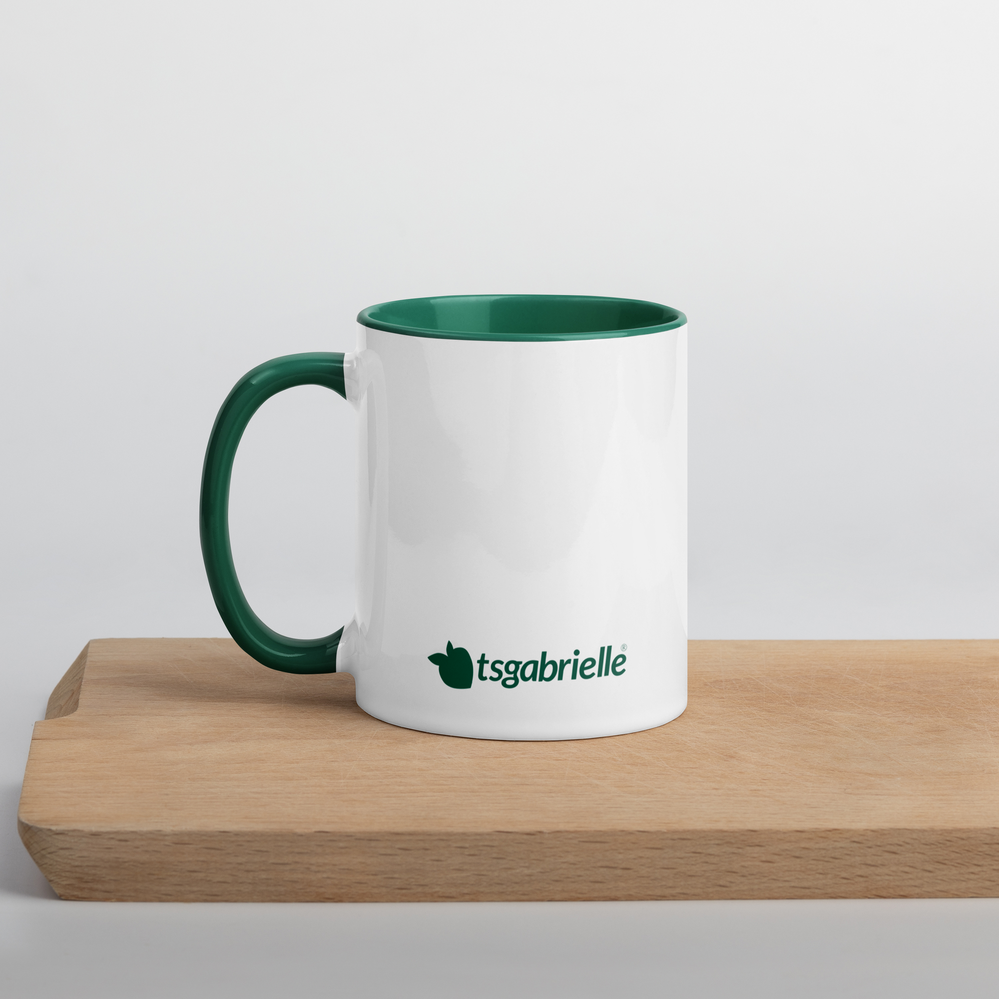 tsgabrielle® • Mug with Color Dark Green Inside • Ceramic • 2 Sizes