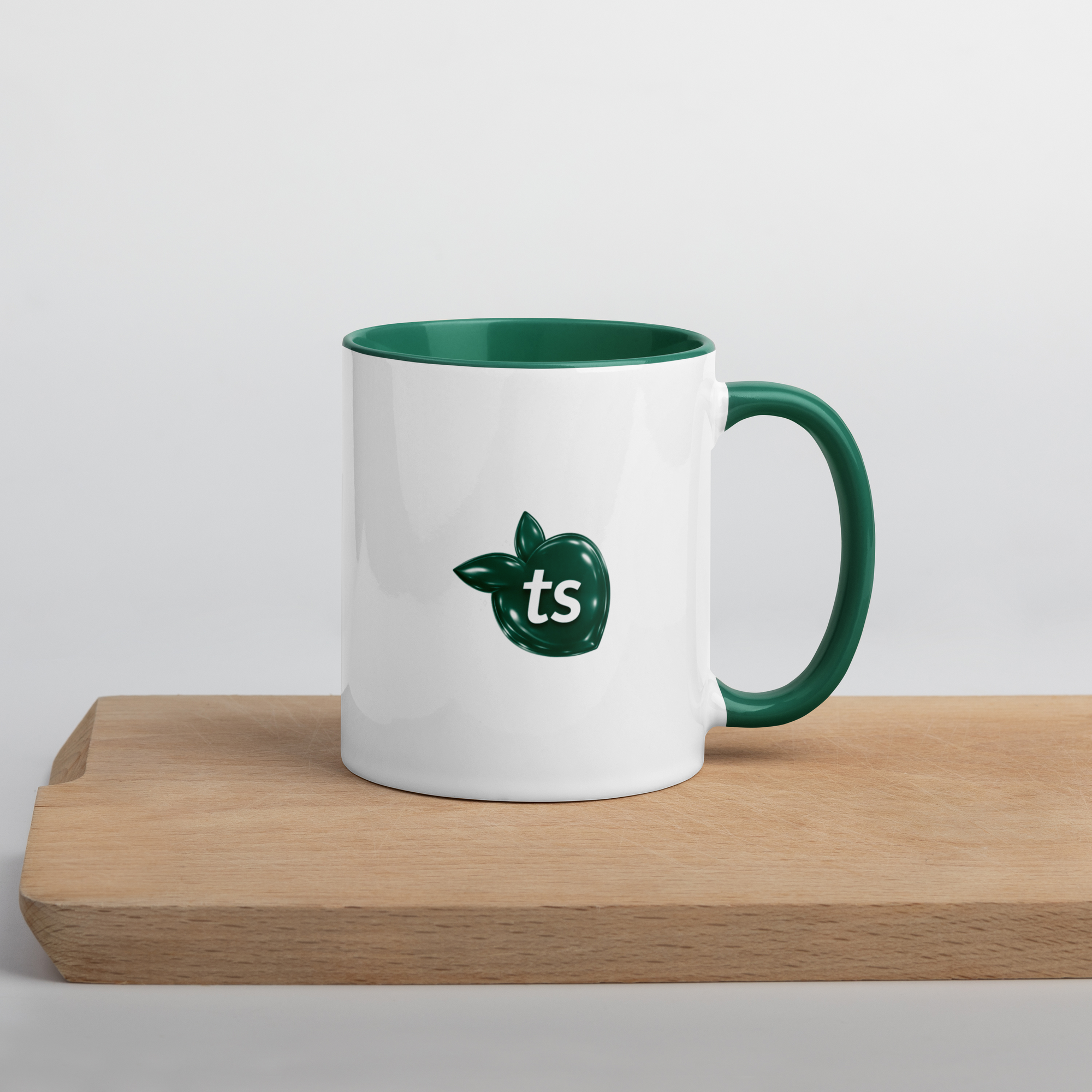 tsgabrielle® • Mug with Color Dark Green Inside • Ceramic • 2 Sizes