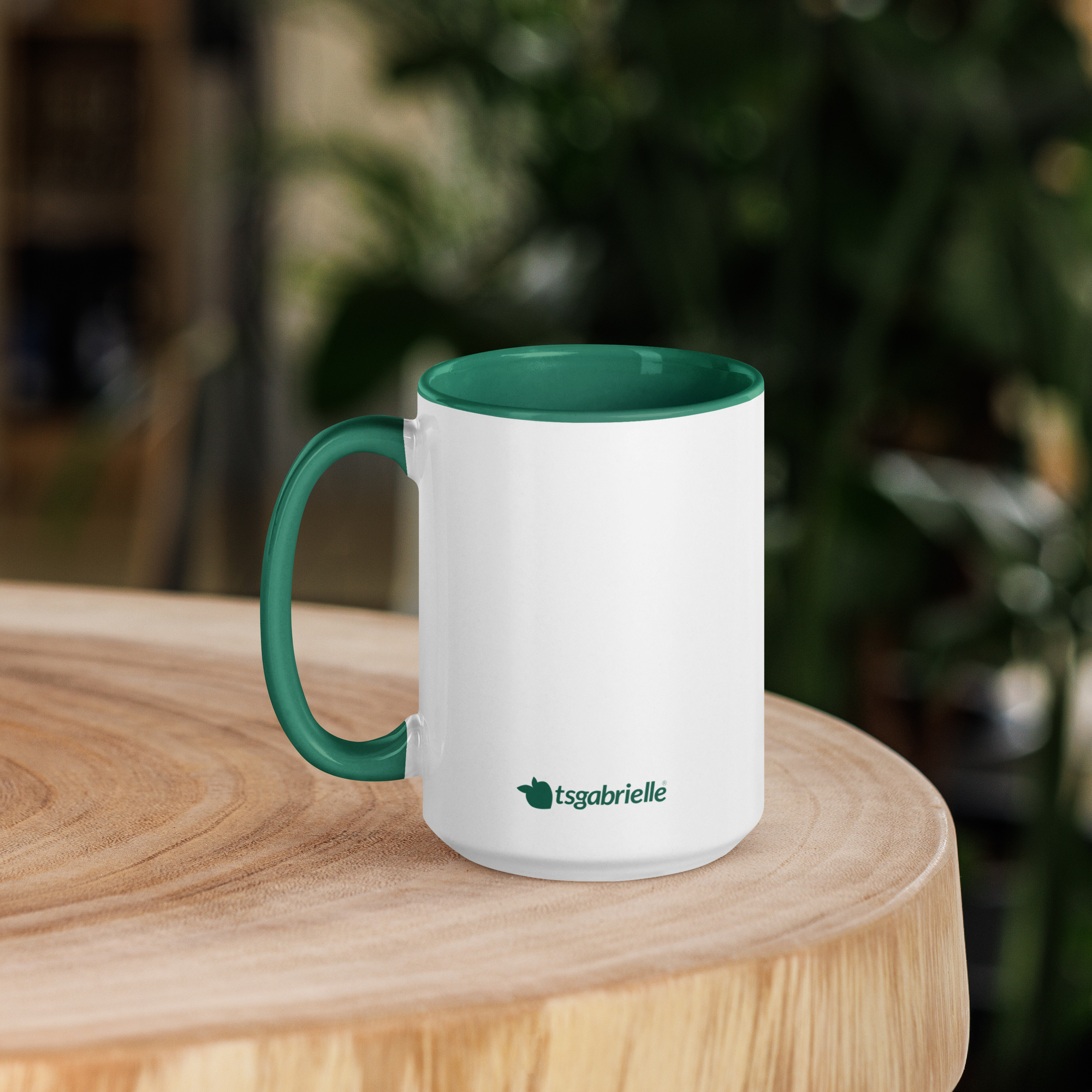 tsgabrielle® • Mug with Color Dark Green Inside • Ceramic • 2 Sizes