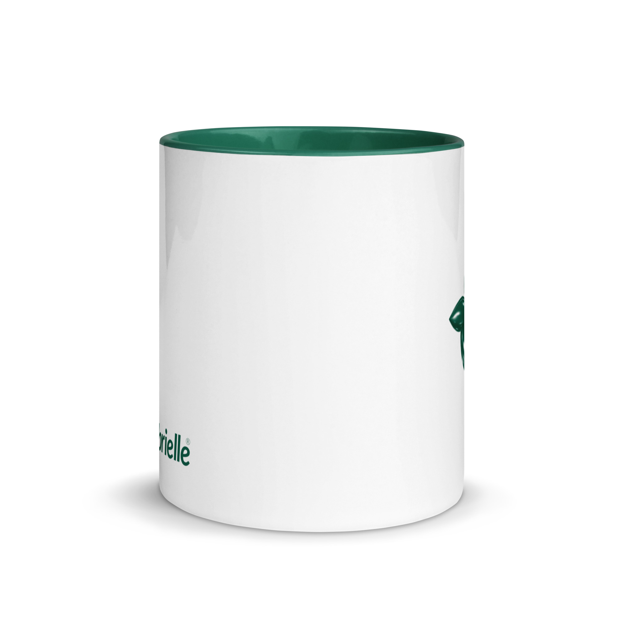 tsgabrielle® • Mugg med mörkgrön färg invändigt • Keramik • 2 storlekar