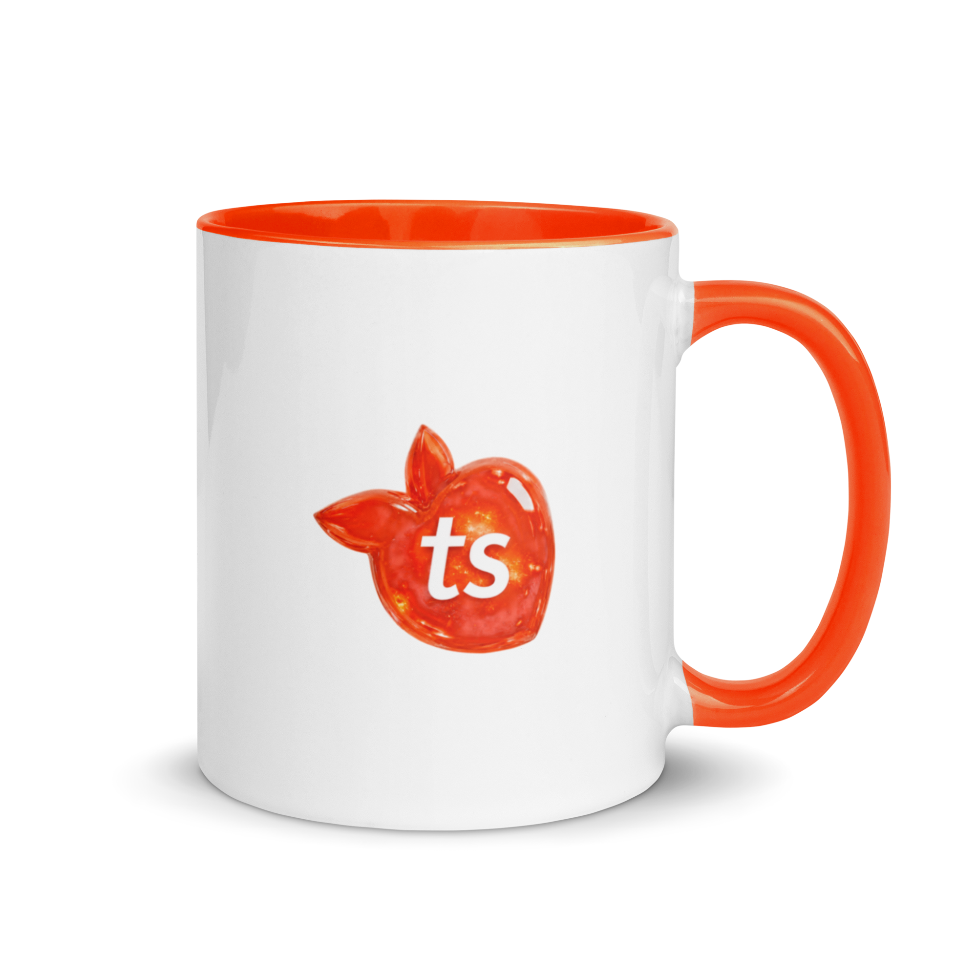 tsgabrielle® • Kopp med orange insida • Keramik • 11 oz