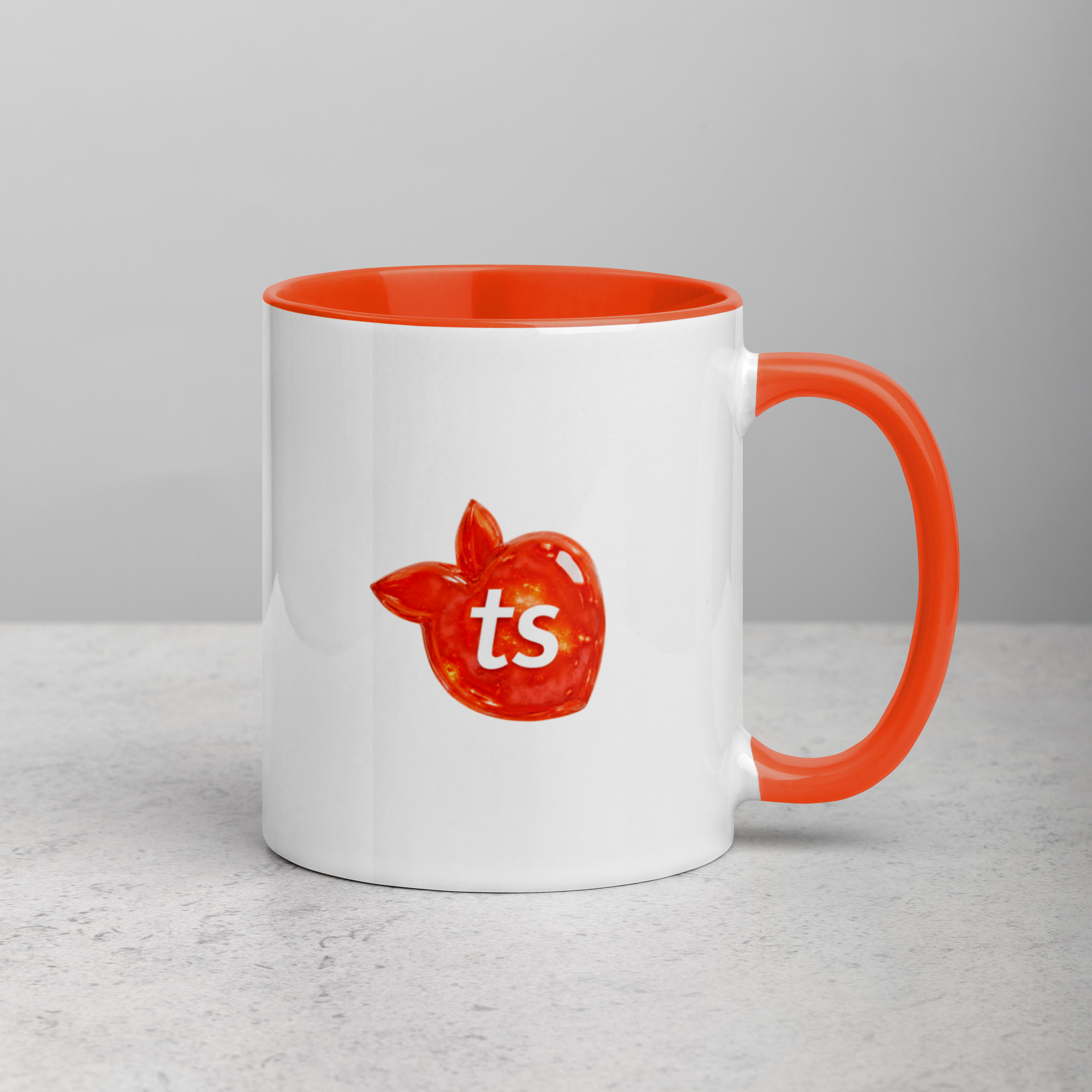 tsgabrielle® • Kopp med orange insida • Keramik • 11 oz - View 9