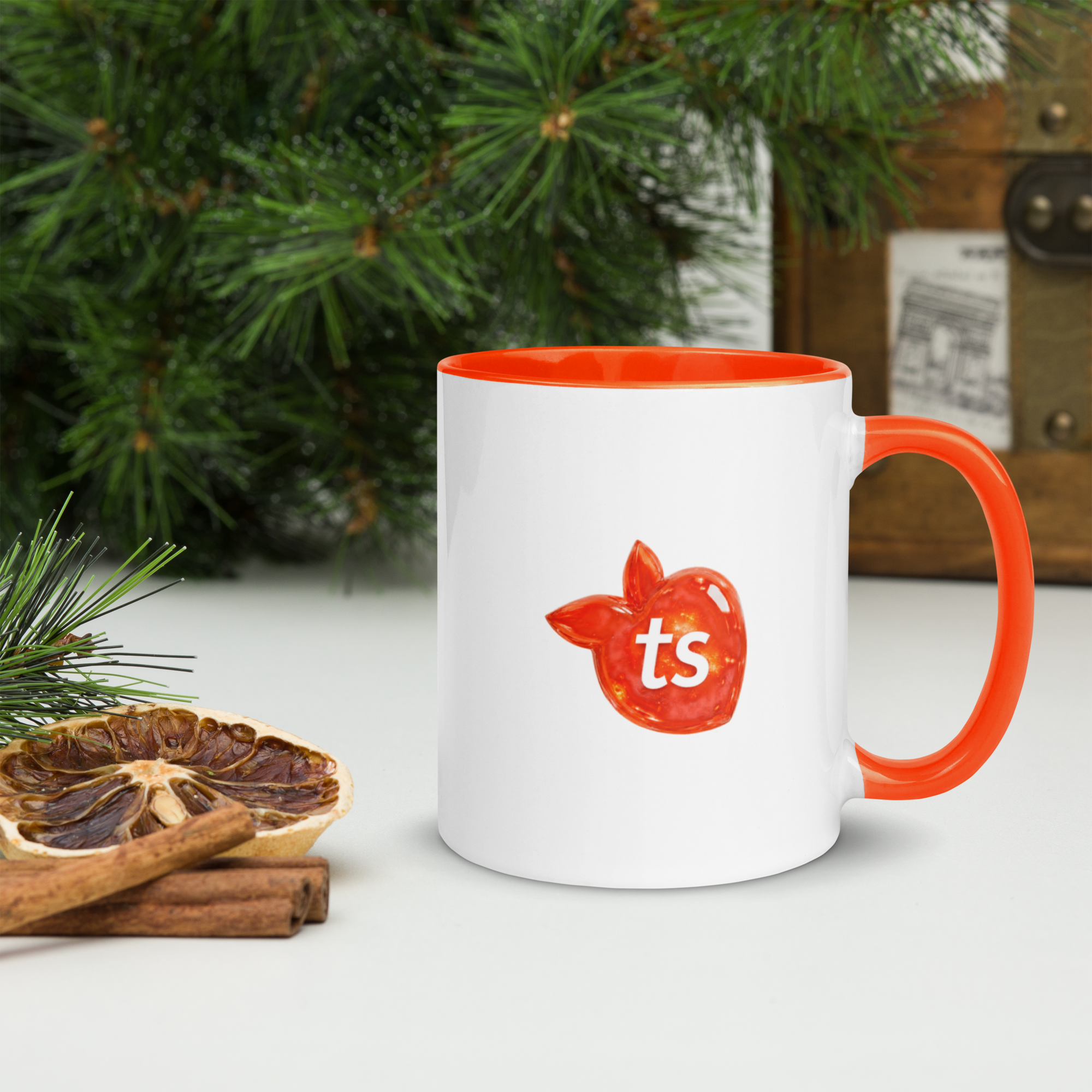 tsgabrielle® • Kopp med orange insida • Keramik • 11 oz - View 10