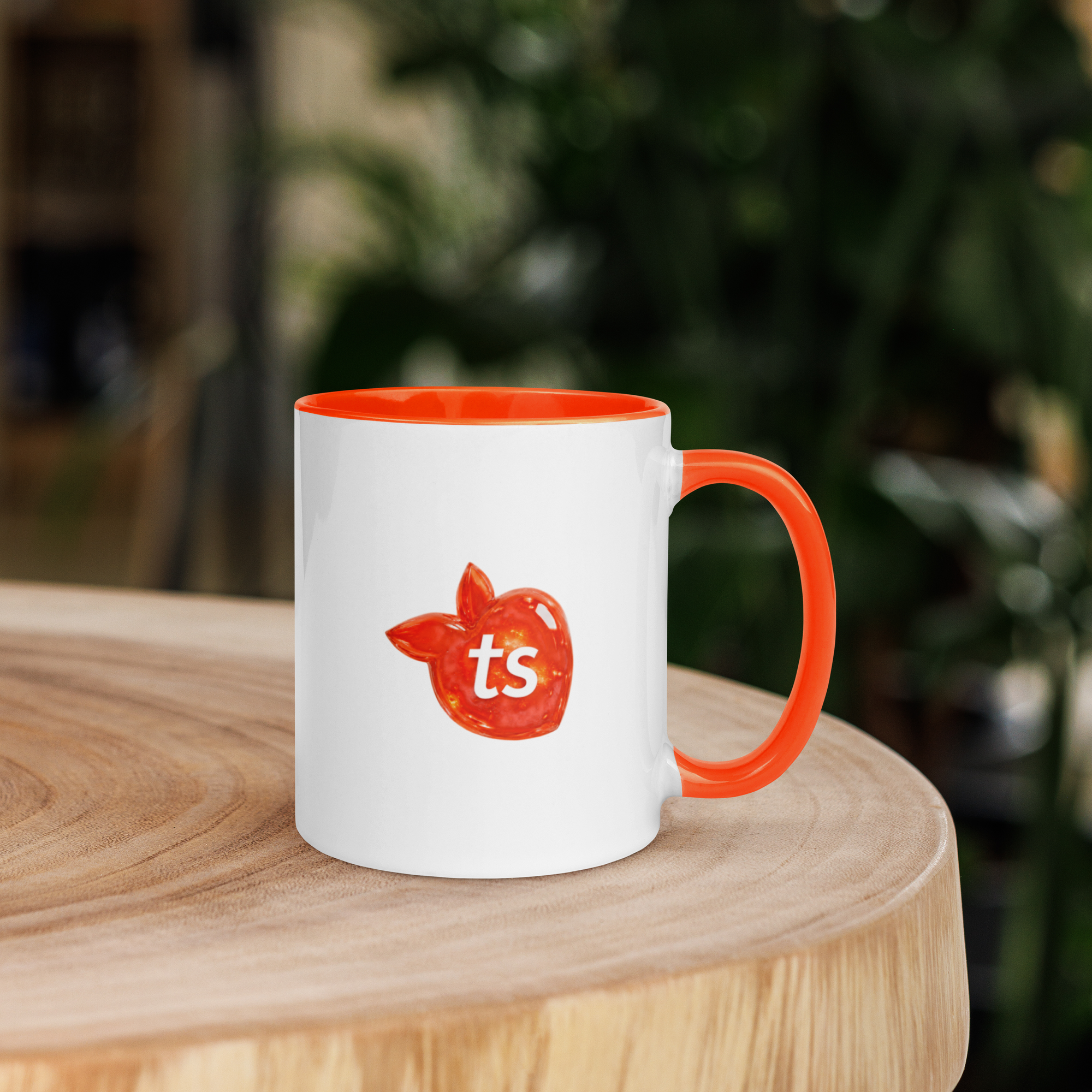 tsgabrielle® • Kopp med orange insida • Keramik • 11 oz - View 12