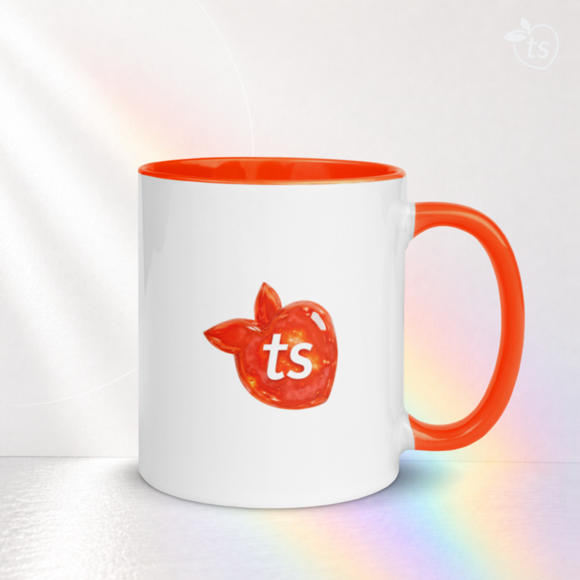 tsgabrielle® • Kopp med orange insida • Keramik • 11 oz - View 13