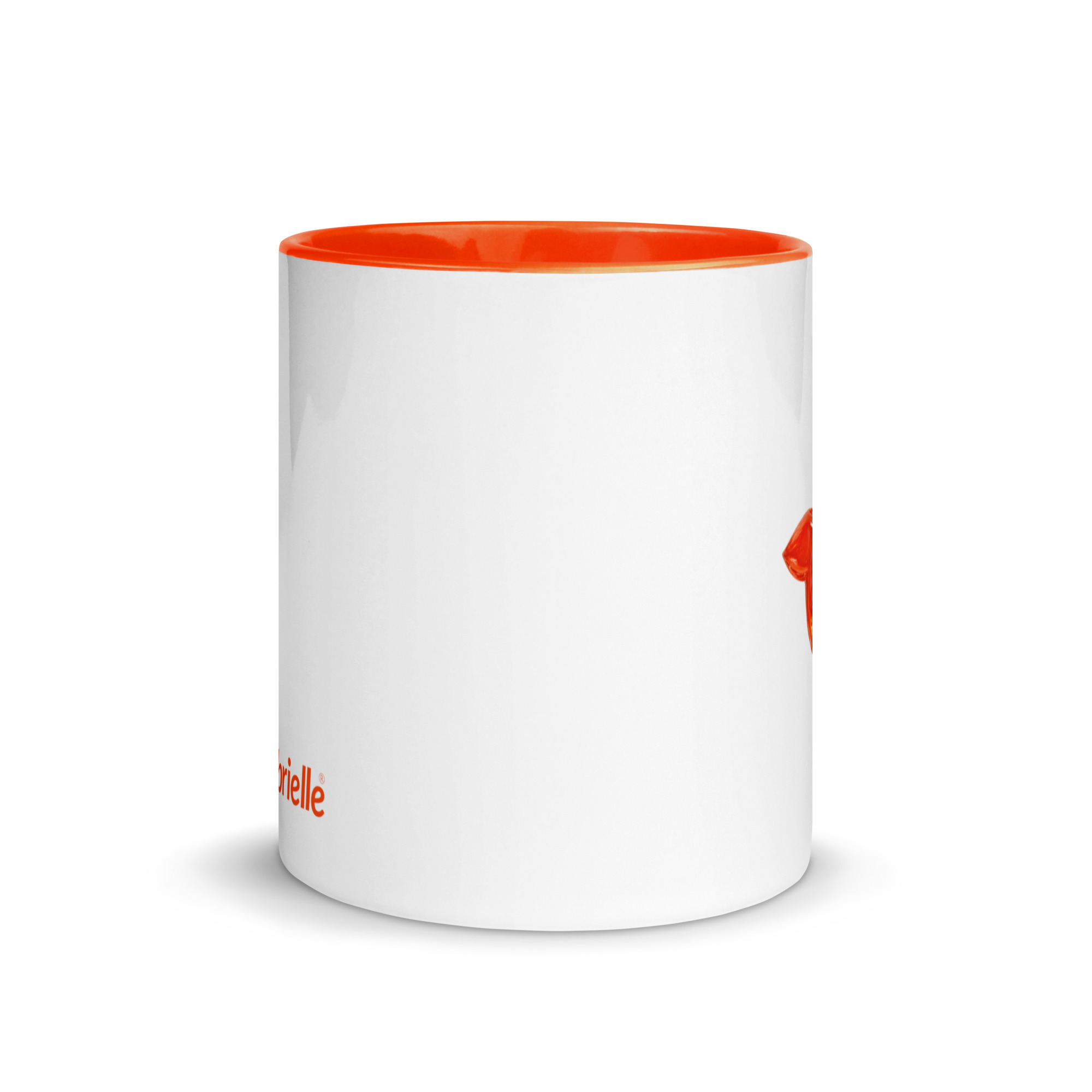 tsgabrielle® • Kopp med orange insida • Keramik • 11 oz