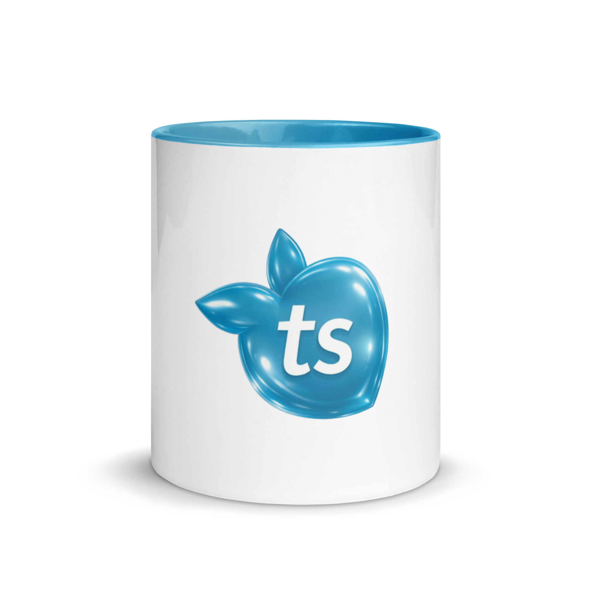 tsgabrielle® • Mugg med ljusblå insida • Keramik • 2 storlekar