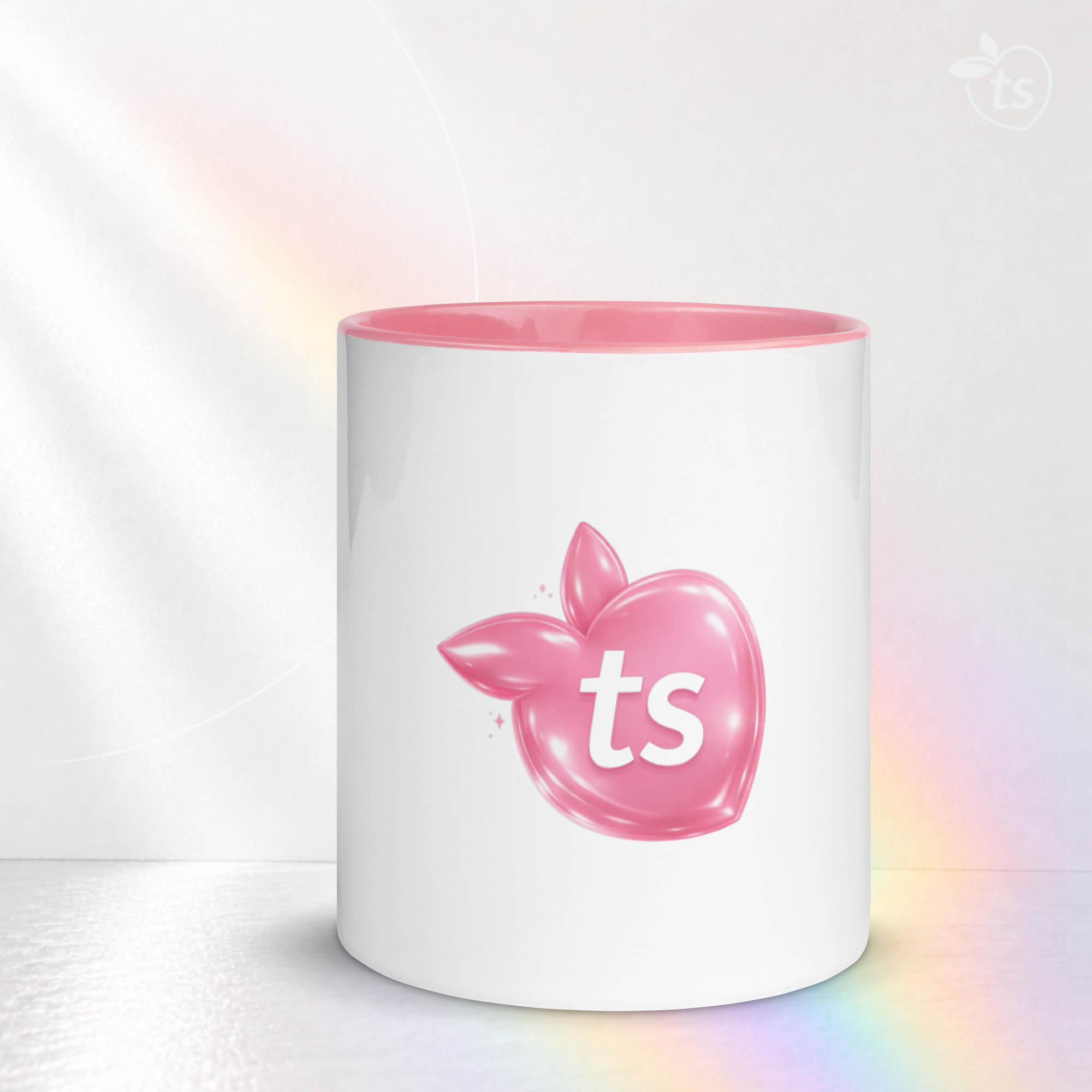 tsgabrielle® • Mug with Color Pink Inside • Ceramic • 11 oz - View 10