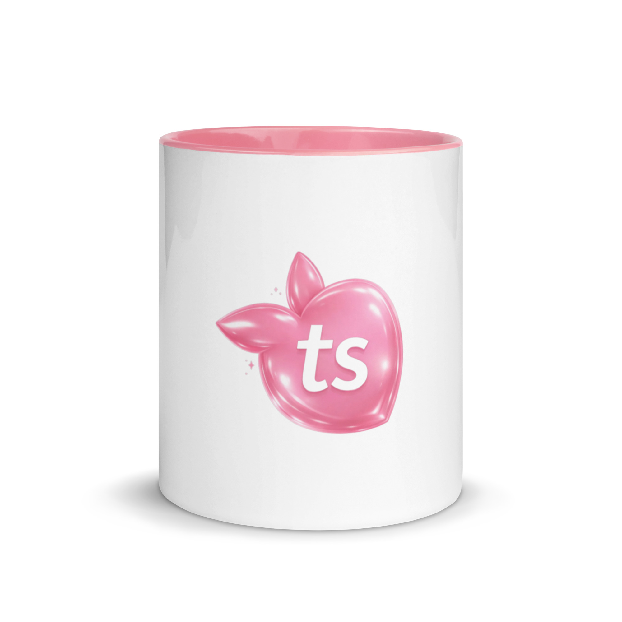 tsgabrielle® • Mugg med rosa insida • Keramik • 11 oz
