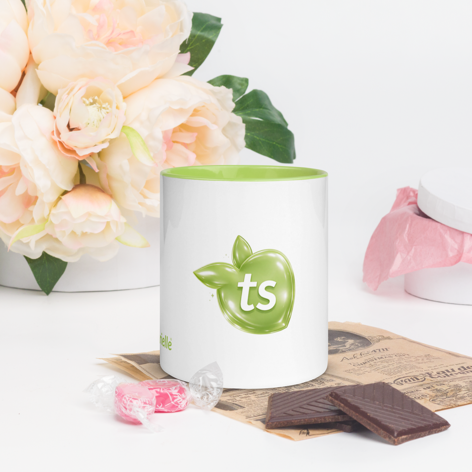 tsgabrielle® • Mugg med limefärgad insida • Keramik • 11 oz - View 7