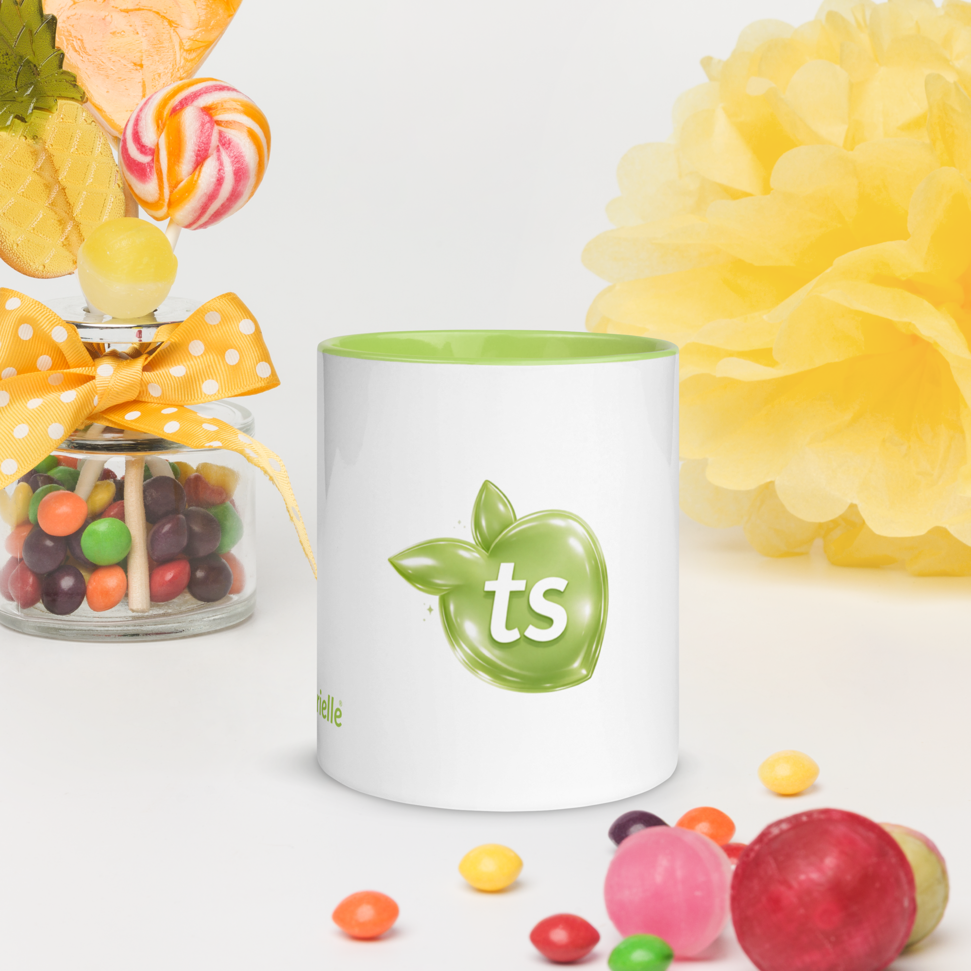 tsgabrielle® • Mugg med limefärgad insida • Keramik • 11 oz - View 9
