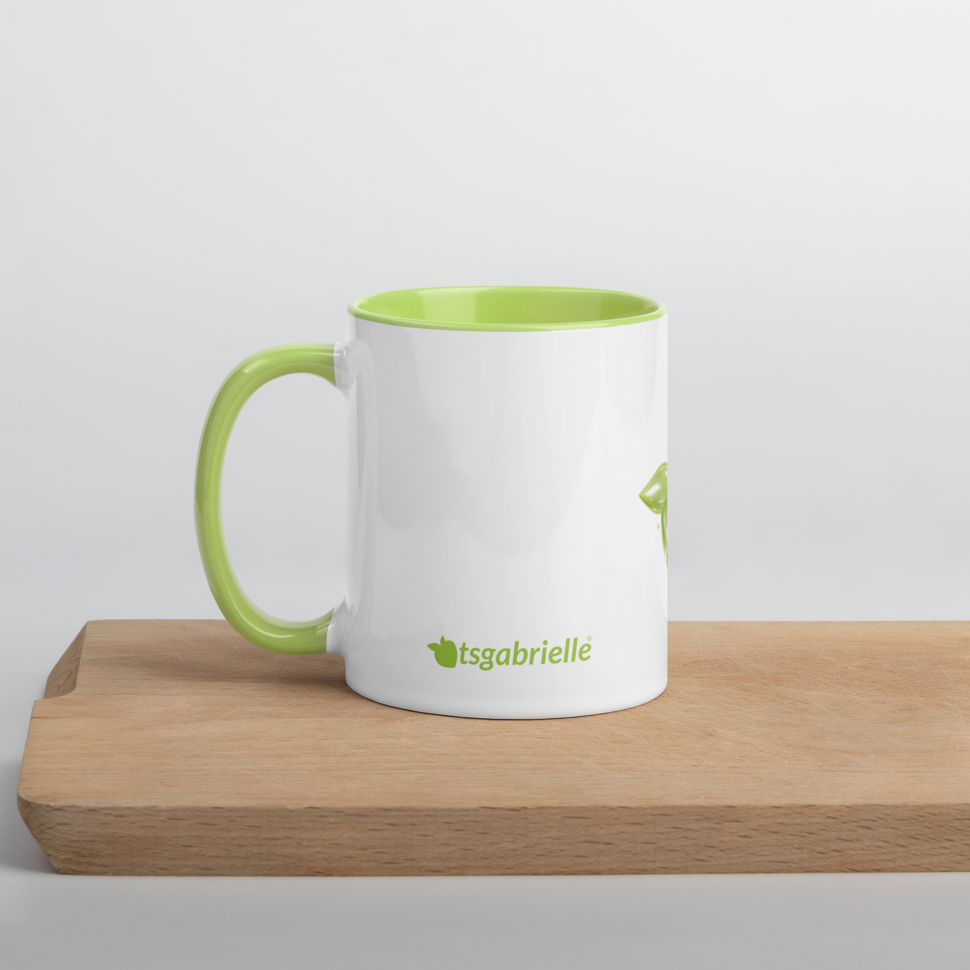 tsgabrielle® • Mugg med limefärgad insida • Keramik • 11 oz - View 6