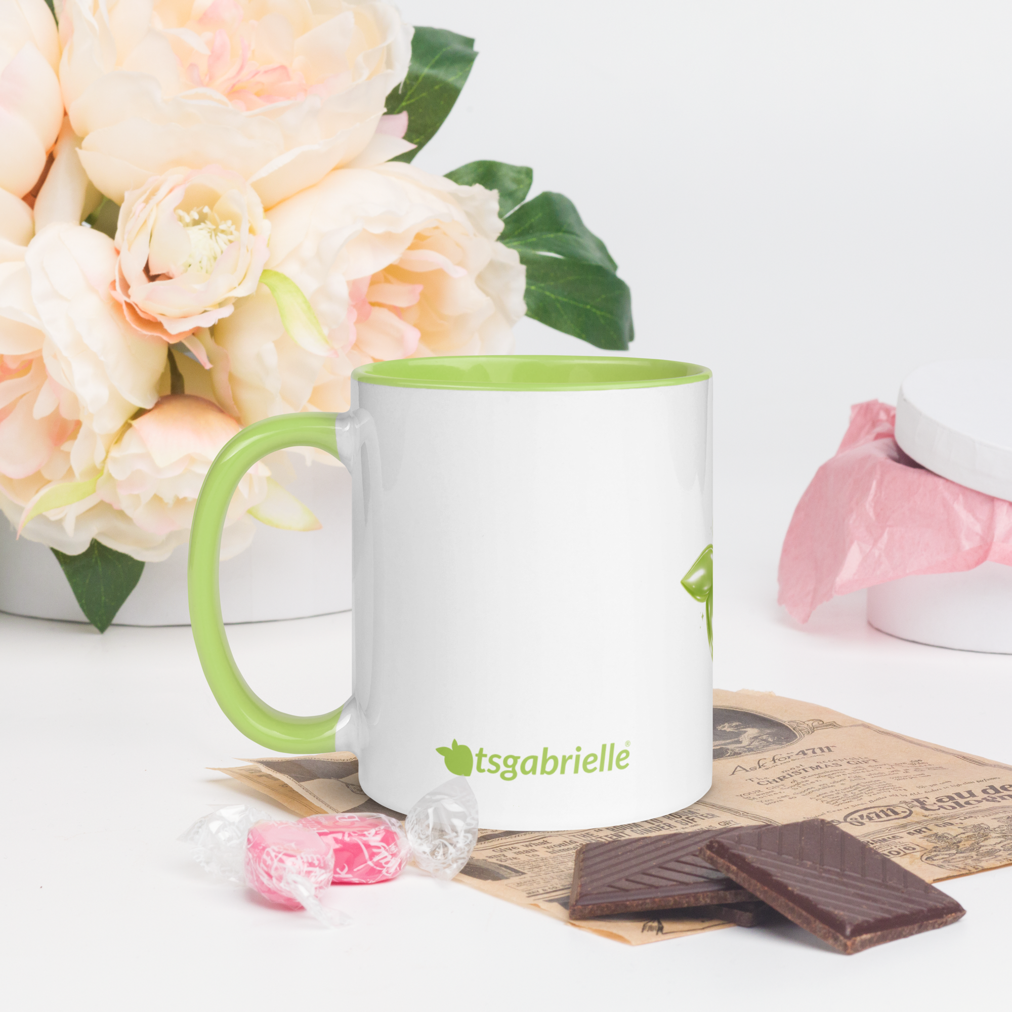 tsgabrielle® • Mugg med limefärgad insida • Keramik • 11 oz - View 8