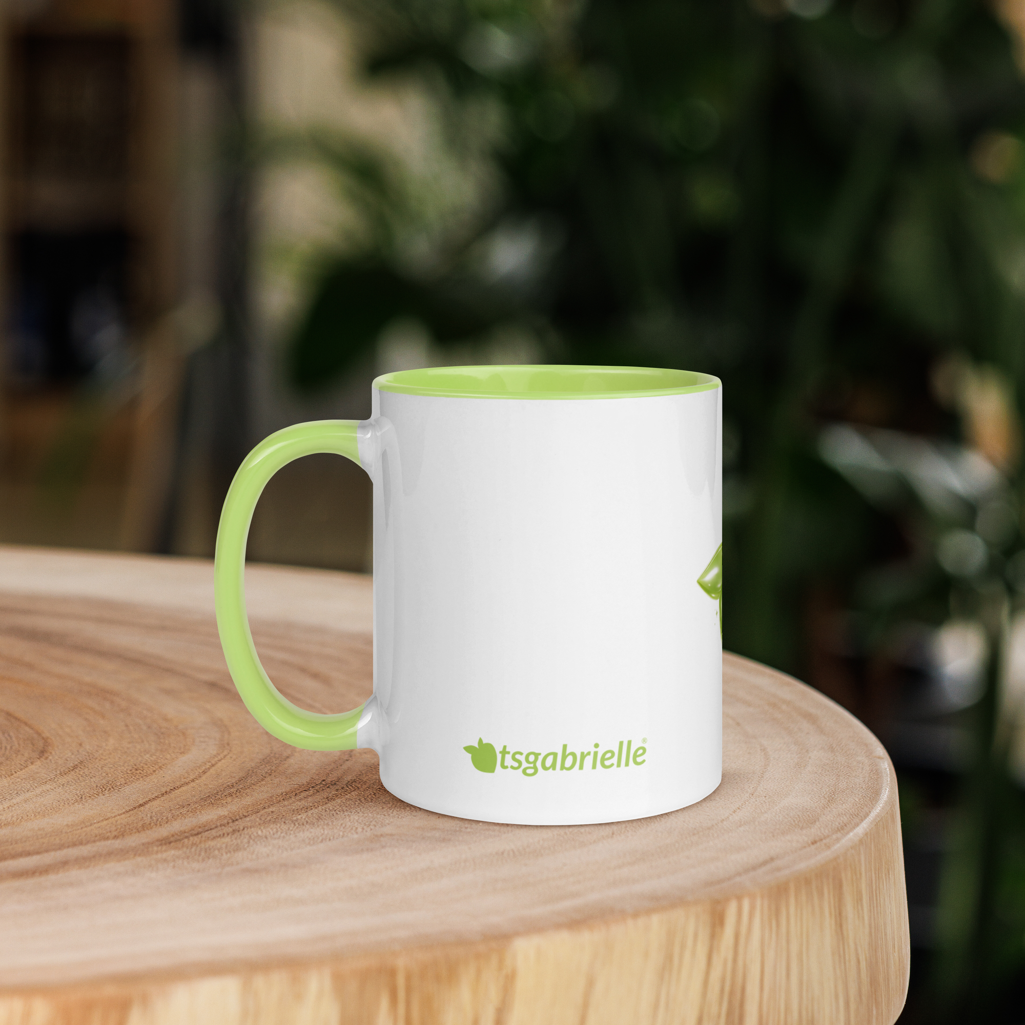 tsgabrielle® • Mugg med limefärgad insida • Keramik • 11 oz - View 14